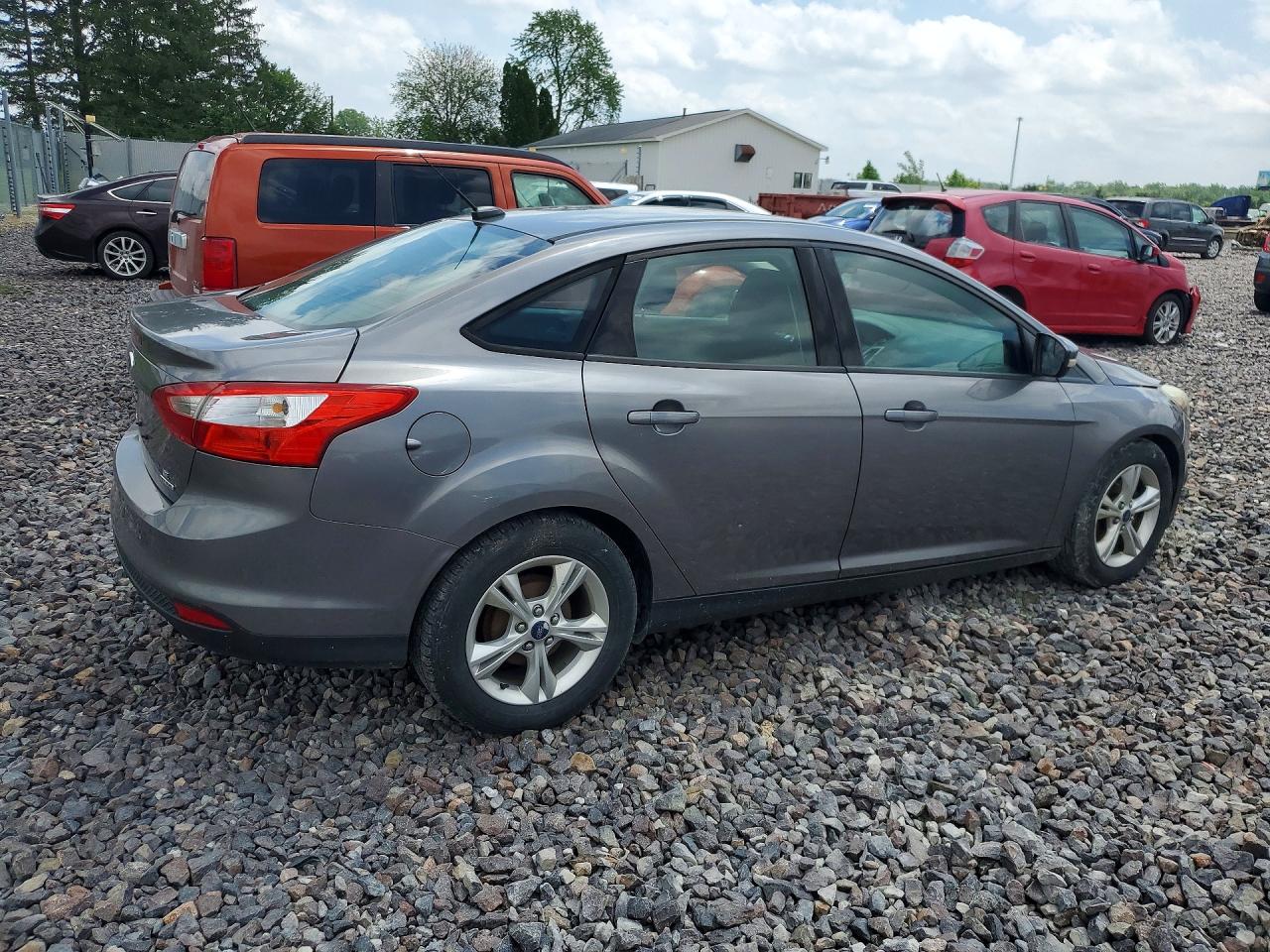 2014 Ford Focus Se Gray vin: 1FADP3F20EL167655