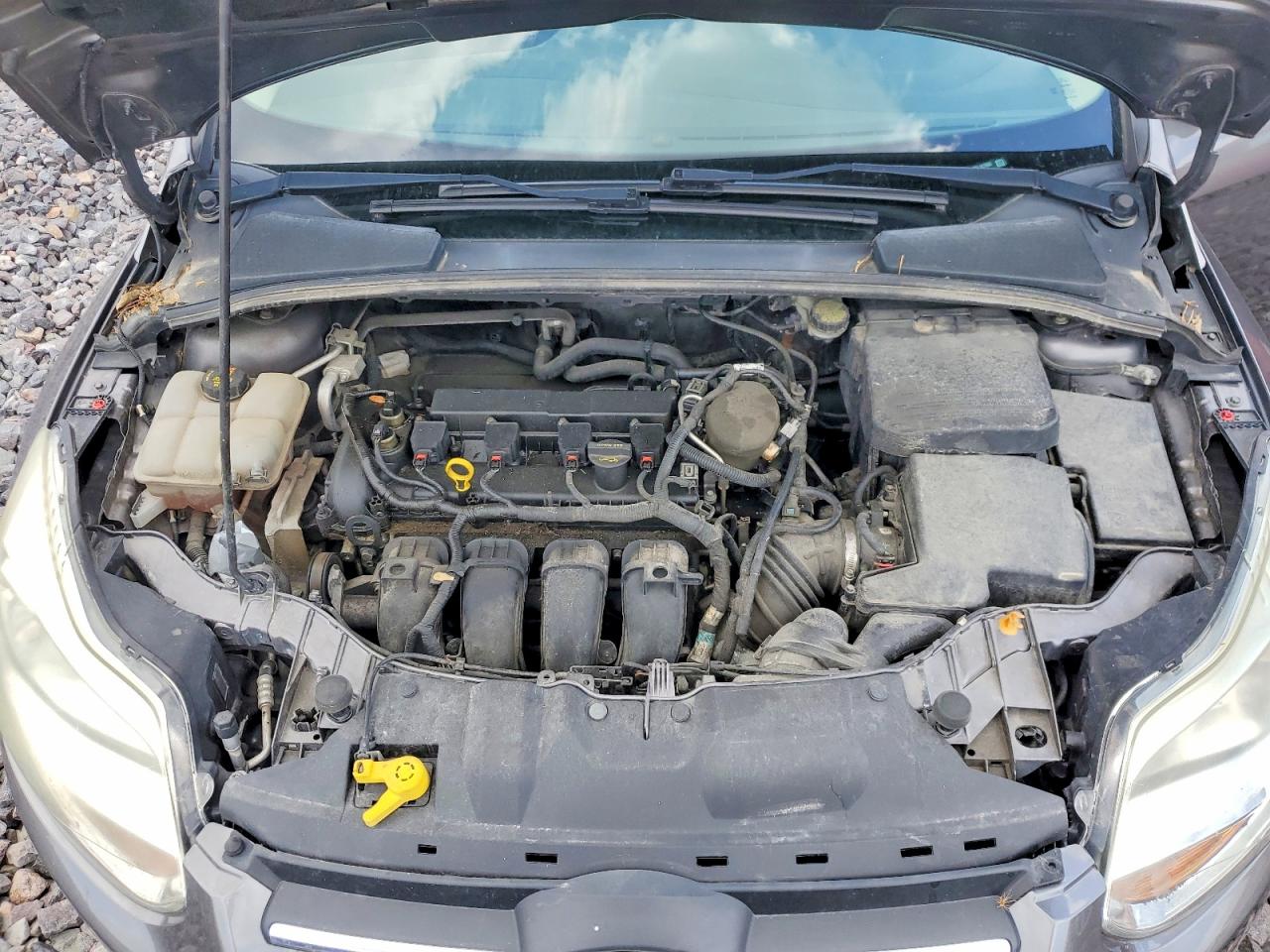 2014 Ford Focus Se Gray vin: 1FADP3F20EL167655