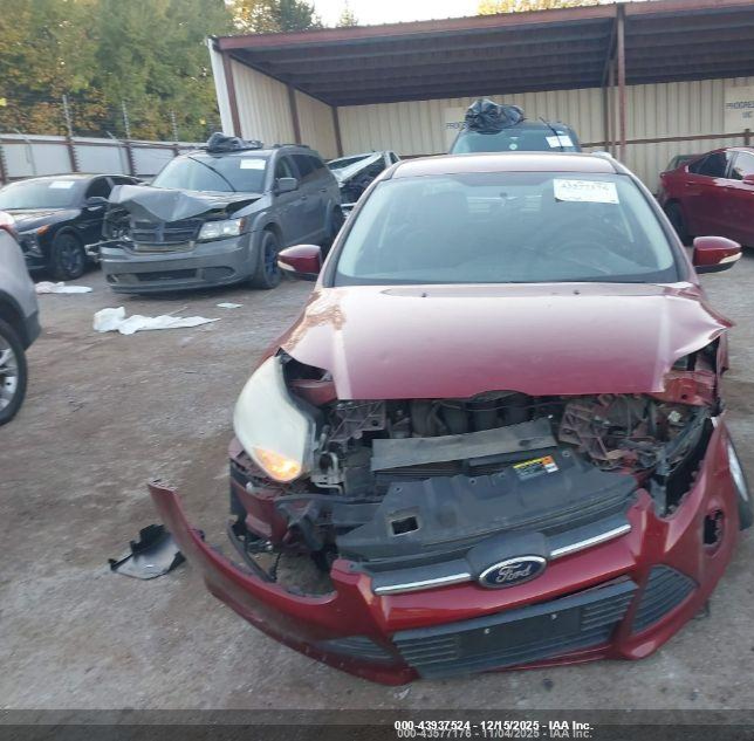 2014 Ford Focus Se Red vin: 1FADP3F20EL179756