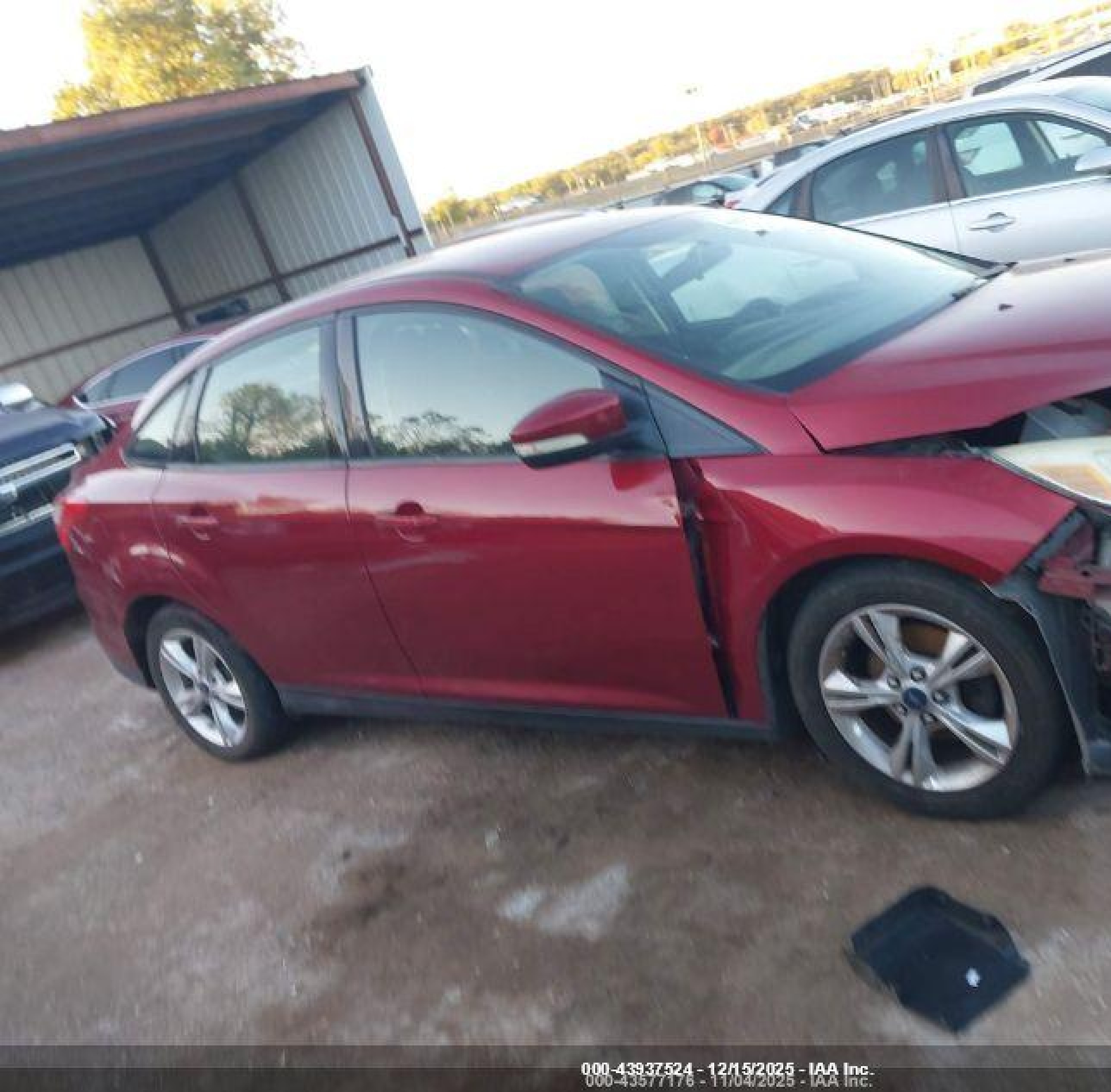 2014 Ford Focus Se Red vin: 1FADP3F20EL179756