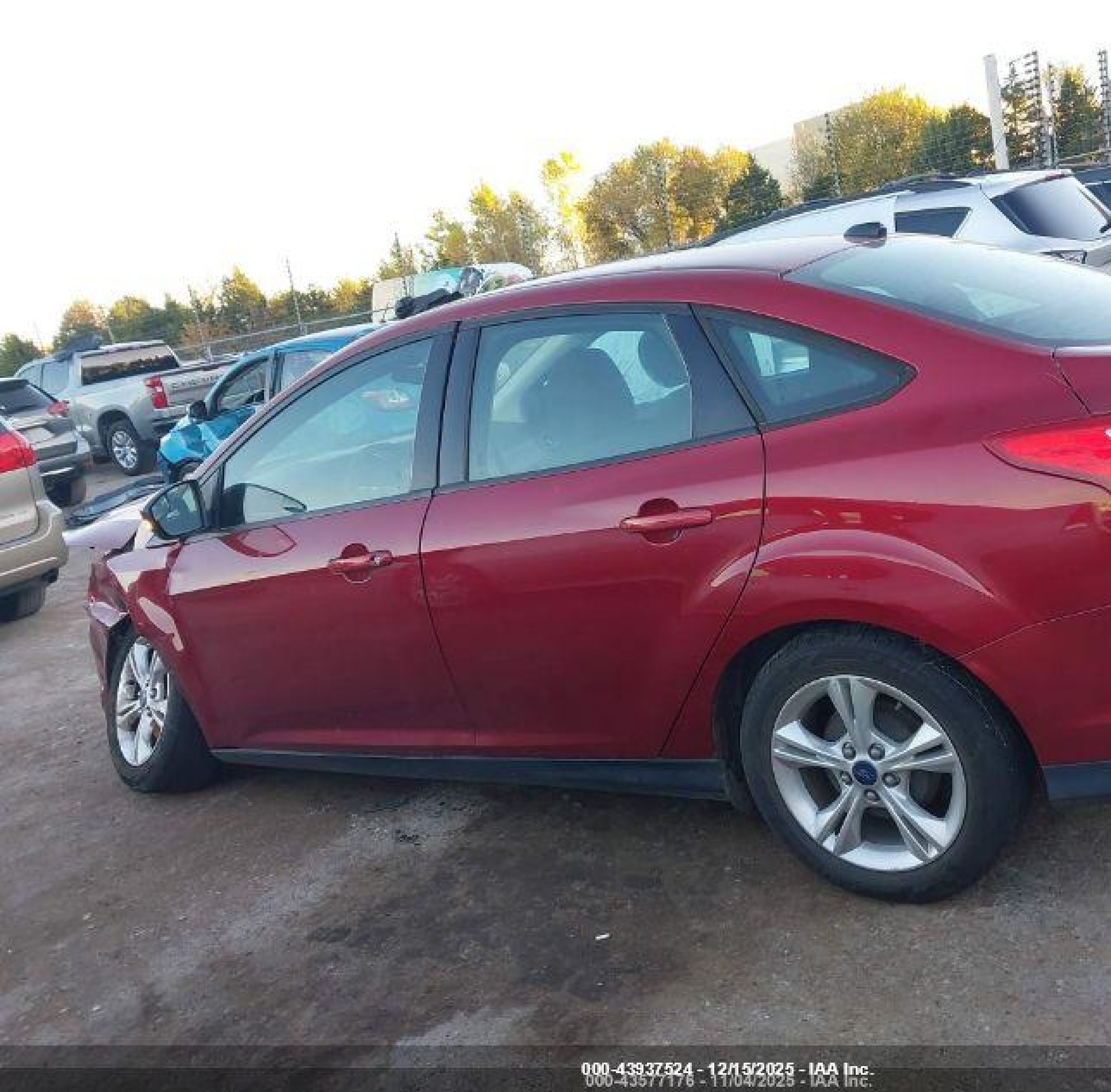 2014 Ford Focus Se Red vin: 1FADP3F20EL179756