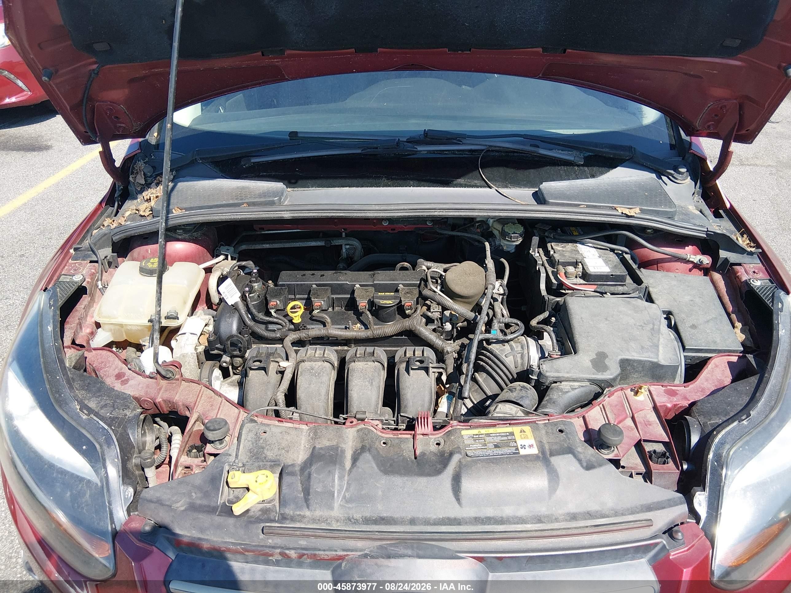 2014 Ford Focus Se Red vin: 1FADP3F20EL191082