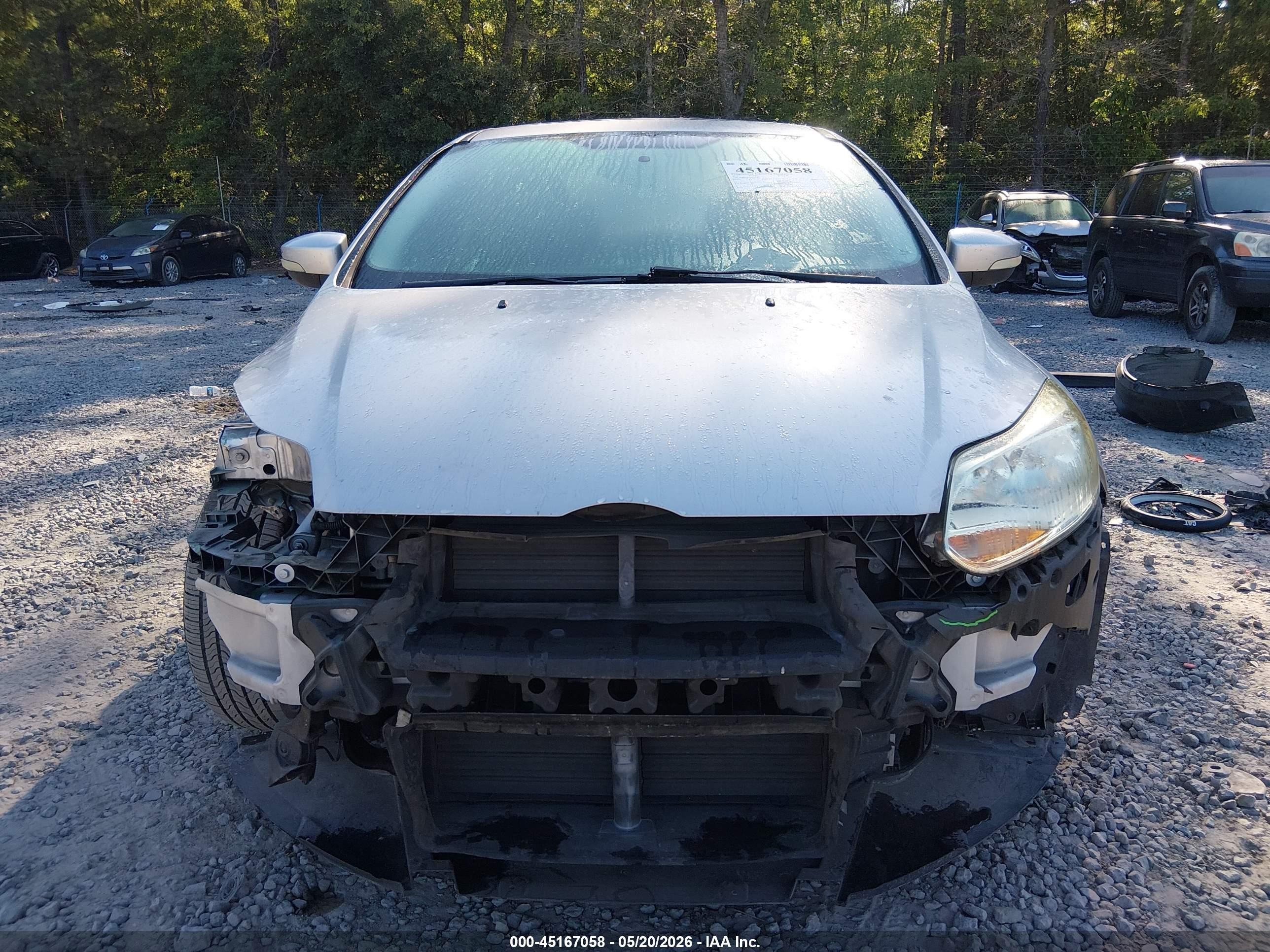 2014 Ford Focus Se Silver vin: 1FADP3F20EL216207