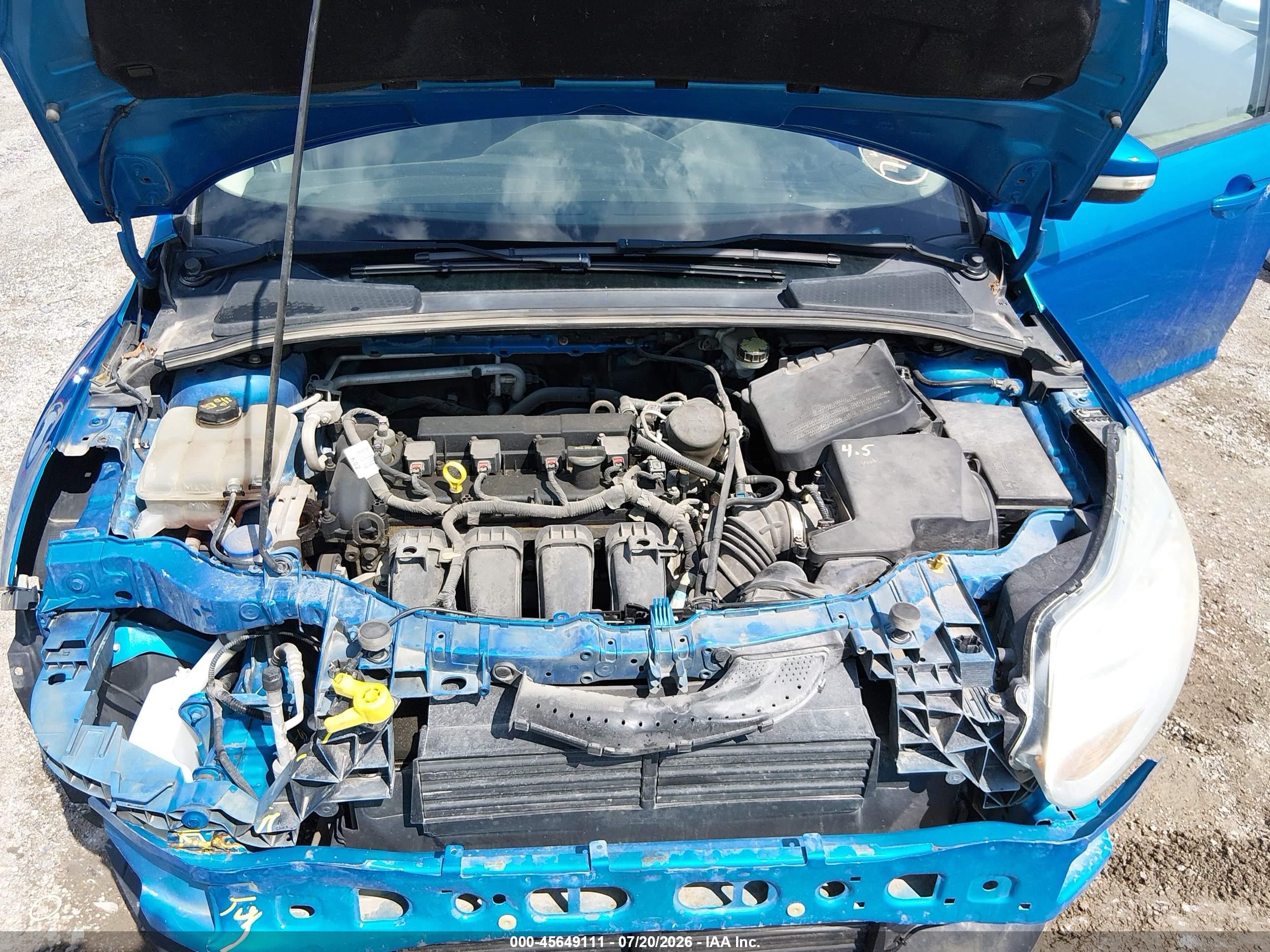 2014 Ford Focus Se Blue vin: 1FADP3F20EL218670