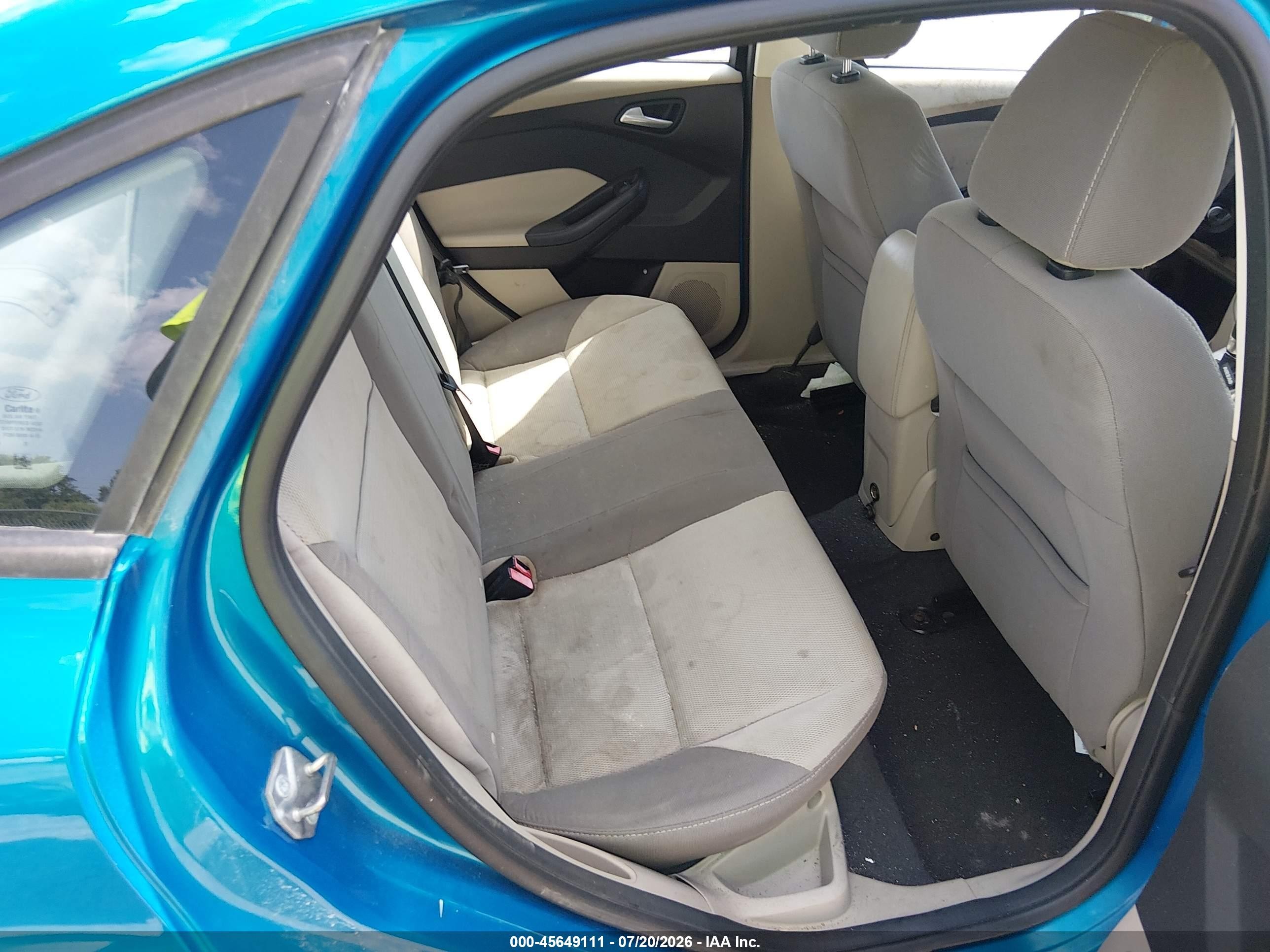 2014 Ford Focus Se Blue vin: 1FADP3F20EL218670