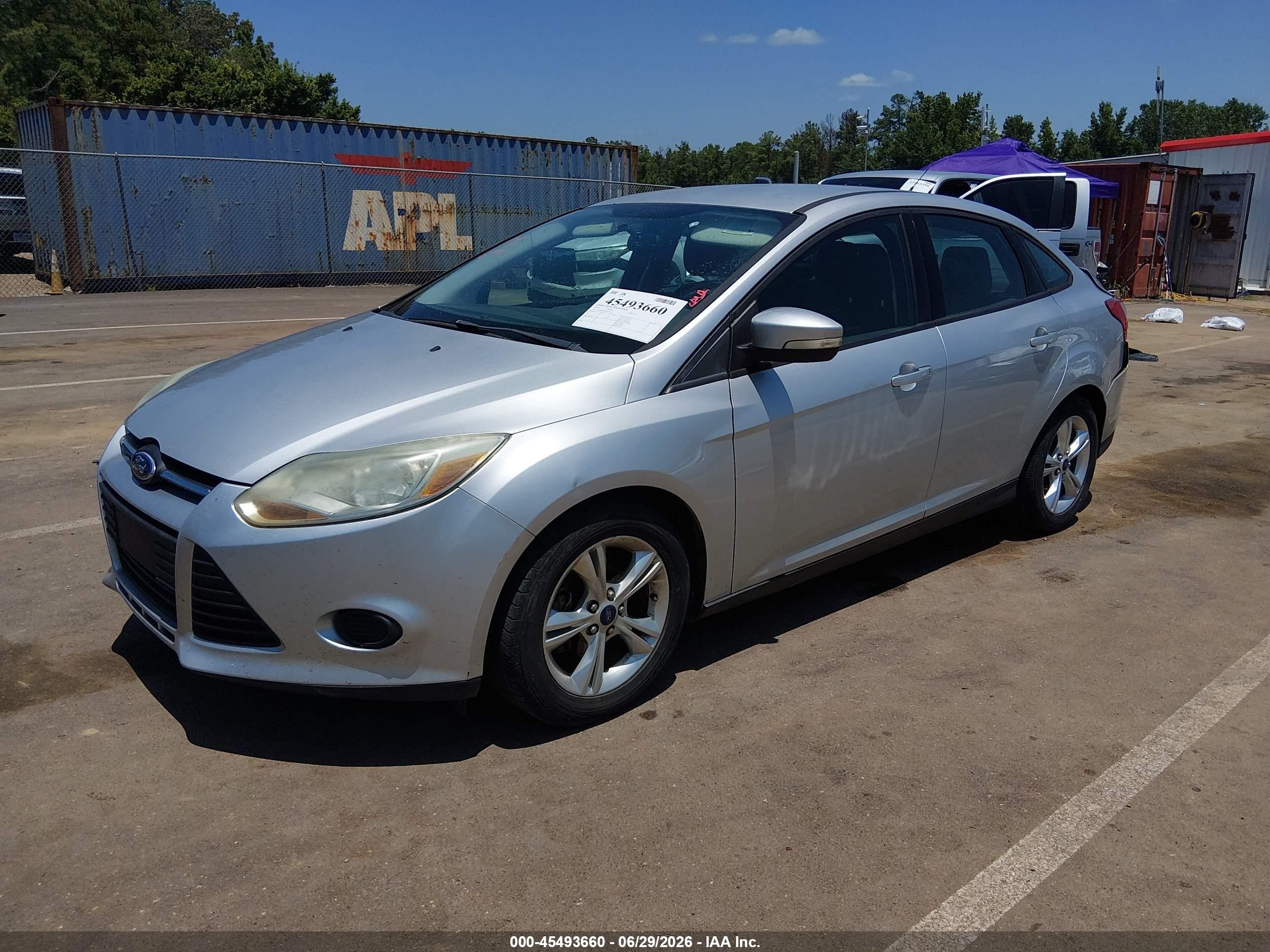2014 Ford Focus Se Silver vin: 1FADP3F20EL227529