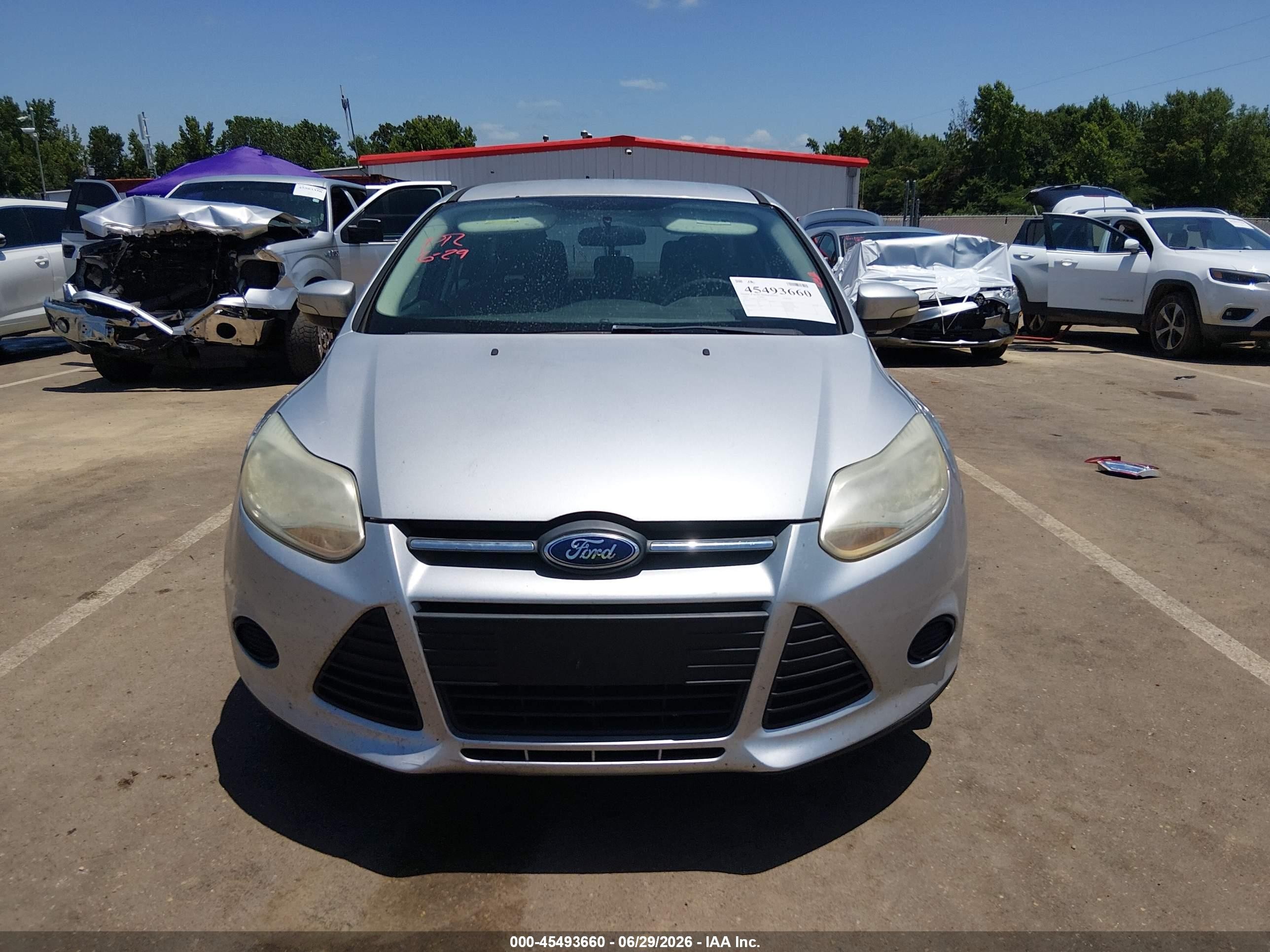 2014 Ford Focus Se Silver vin: 1FADP3F20EL227529