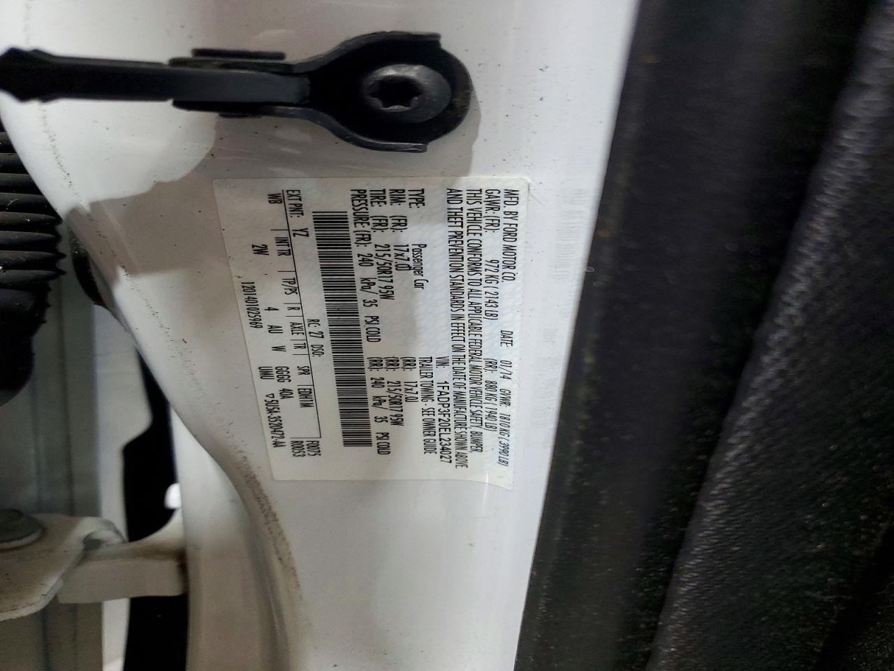 2014 Ford Focus Se White vin: 1FADP3F20EL234027