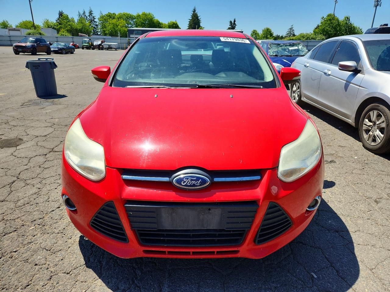 2014 Ford Focus Se Red vin: 1FADP3F20EL235596