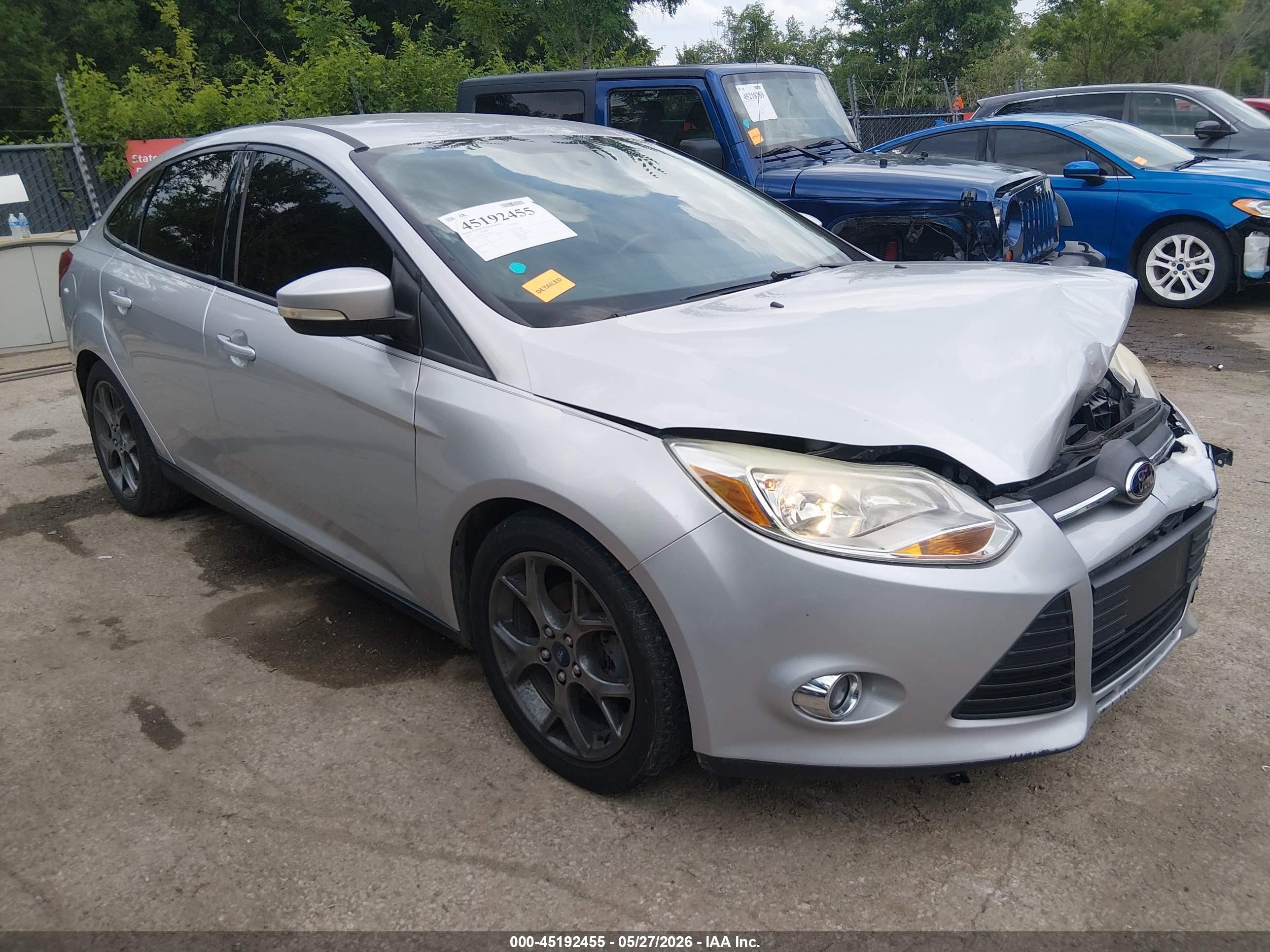2014 Ford Focus Se Silver vin: 1FADP3F20EL241186