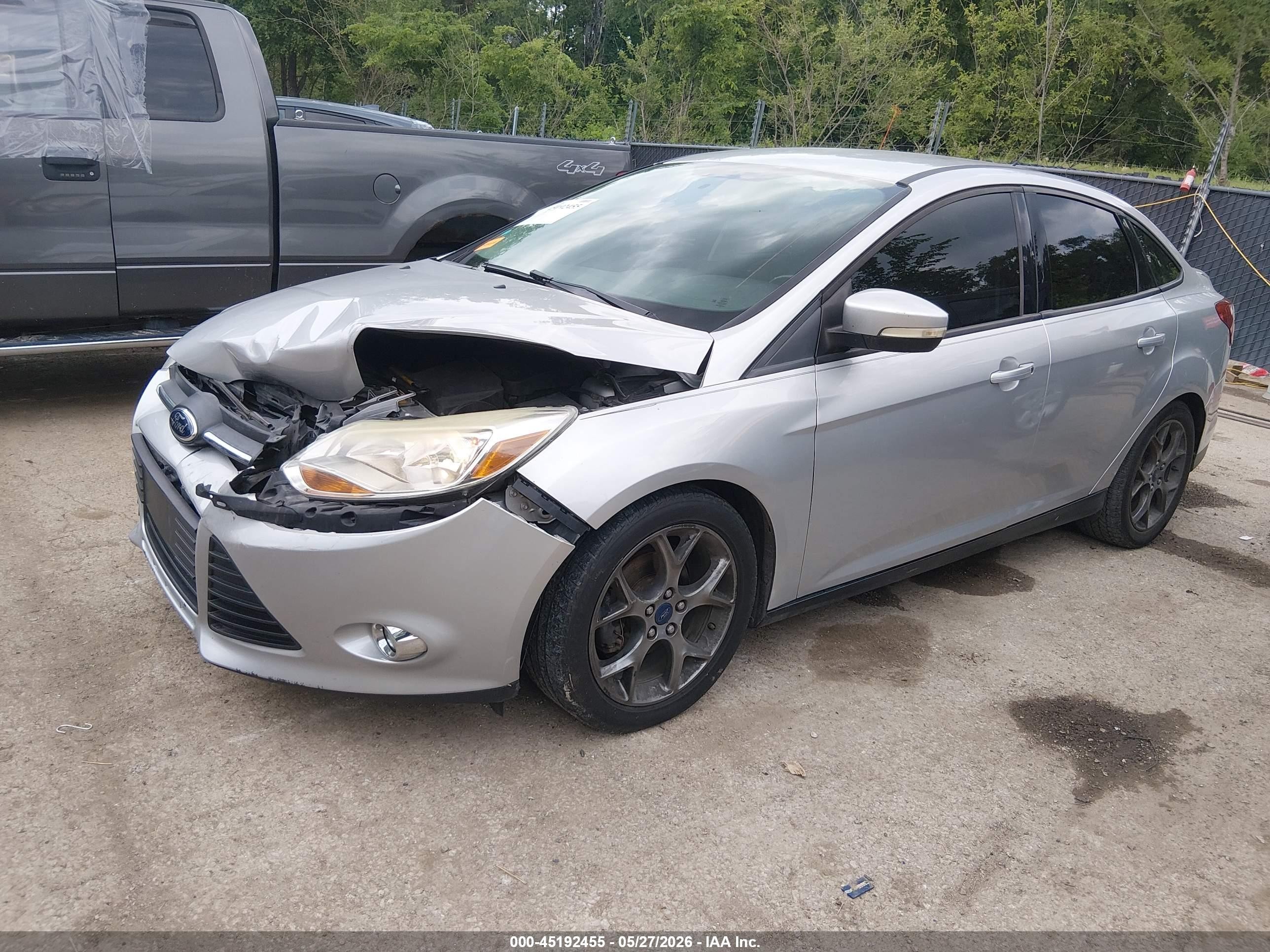 2014 Ford Focus Se Silver vin: 1FADP3F20EL241186