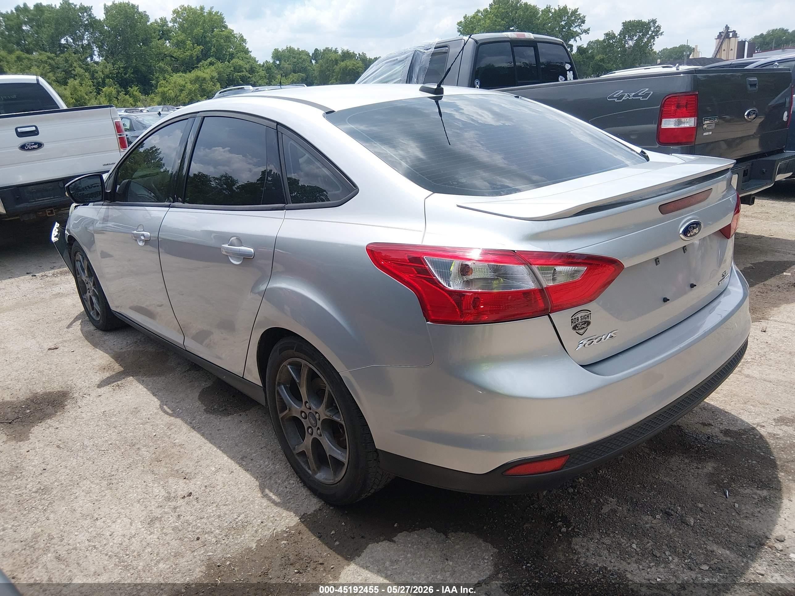 2014 Ford Focus Se Silver vin: 1FADP3F20EL241186
