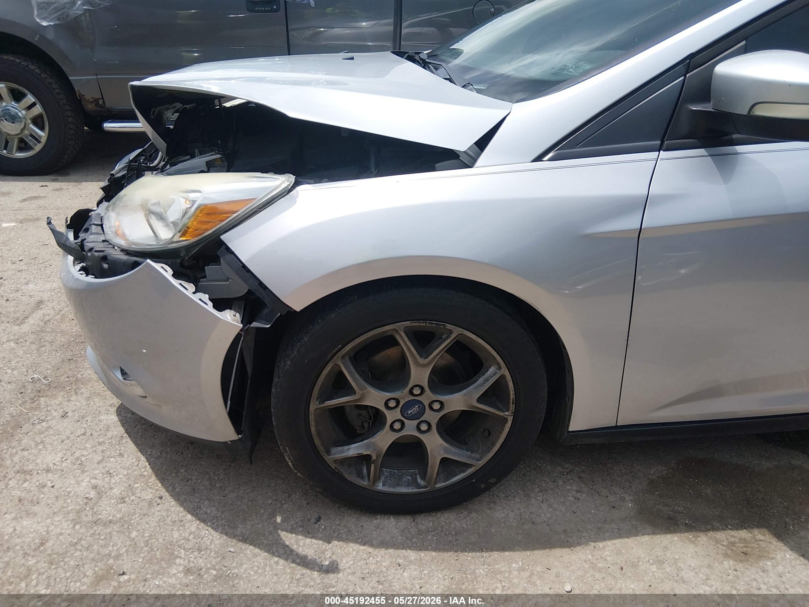 2014 Ford Focus Se Silver vin: 1FADP3F20EL241186