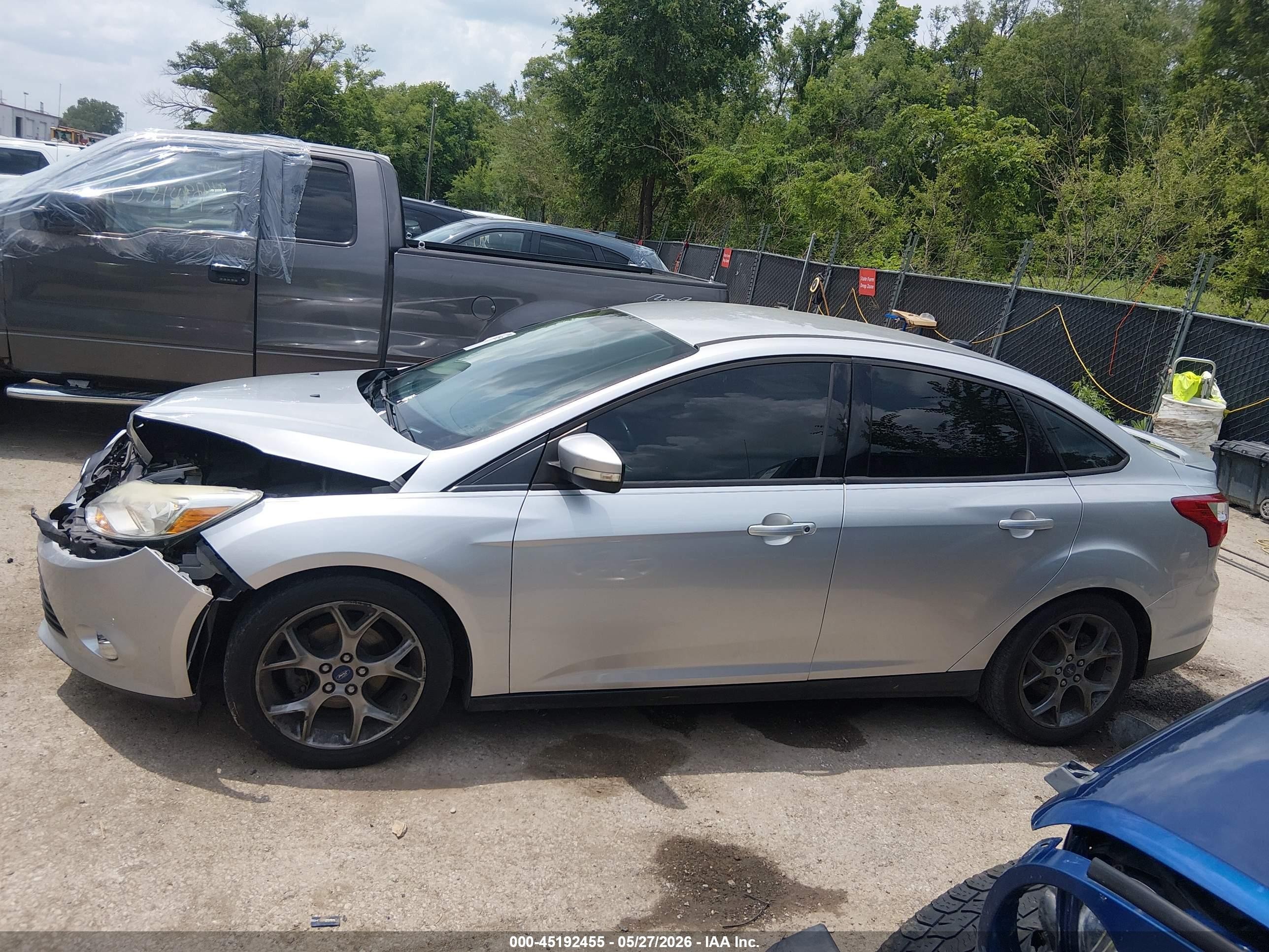 2014 Ford Focus Se Silver vin: 1FADP3F20EL241186