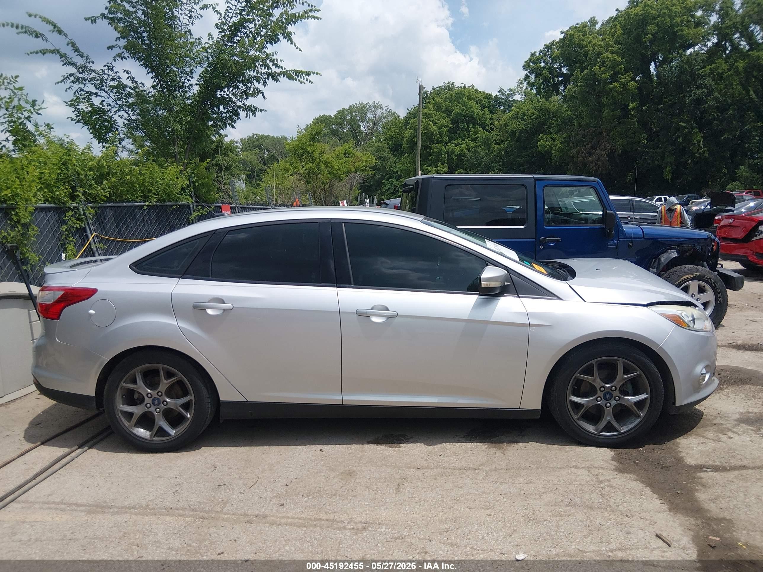 2014 Ford Focus Se Silver vin: 1FADP3F20EL241186