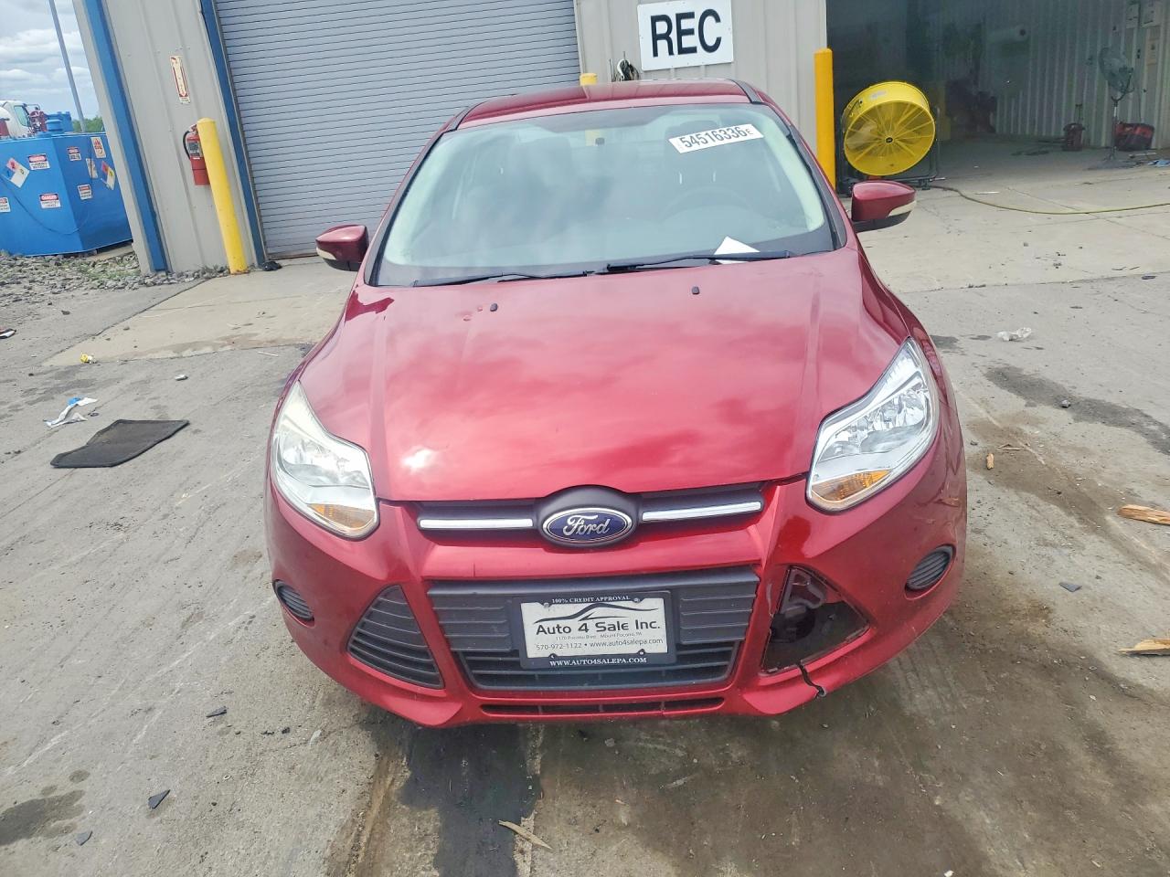 2014 Ford Focus Se Burgundy vin: 1FADP3F20EL243522