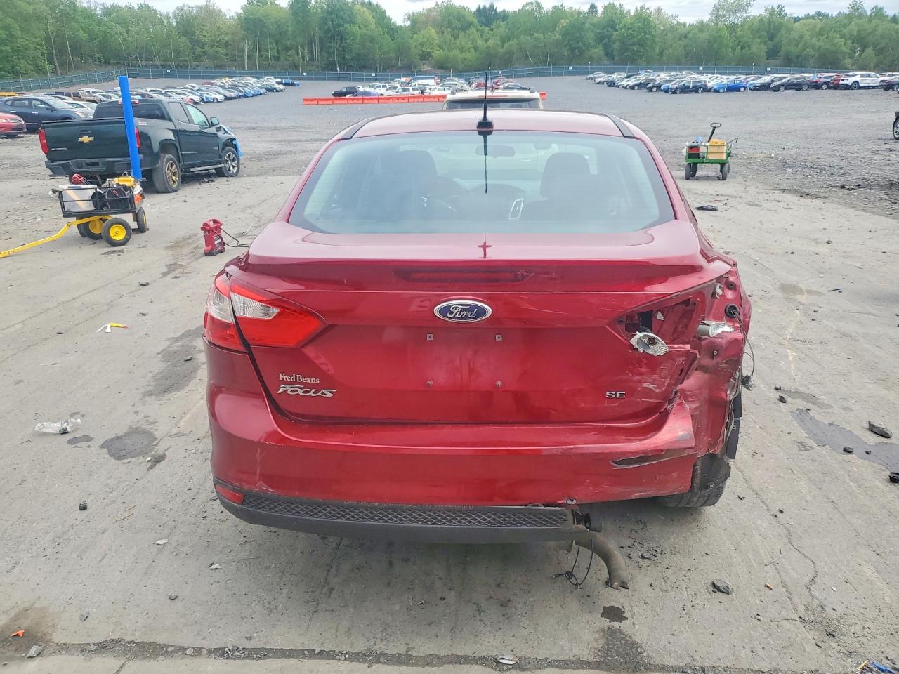 2014 Ford Focus Se Burgundy vin: 1FADP3F20EL243522