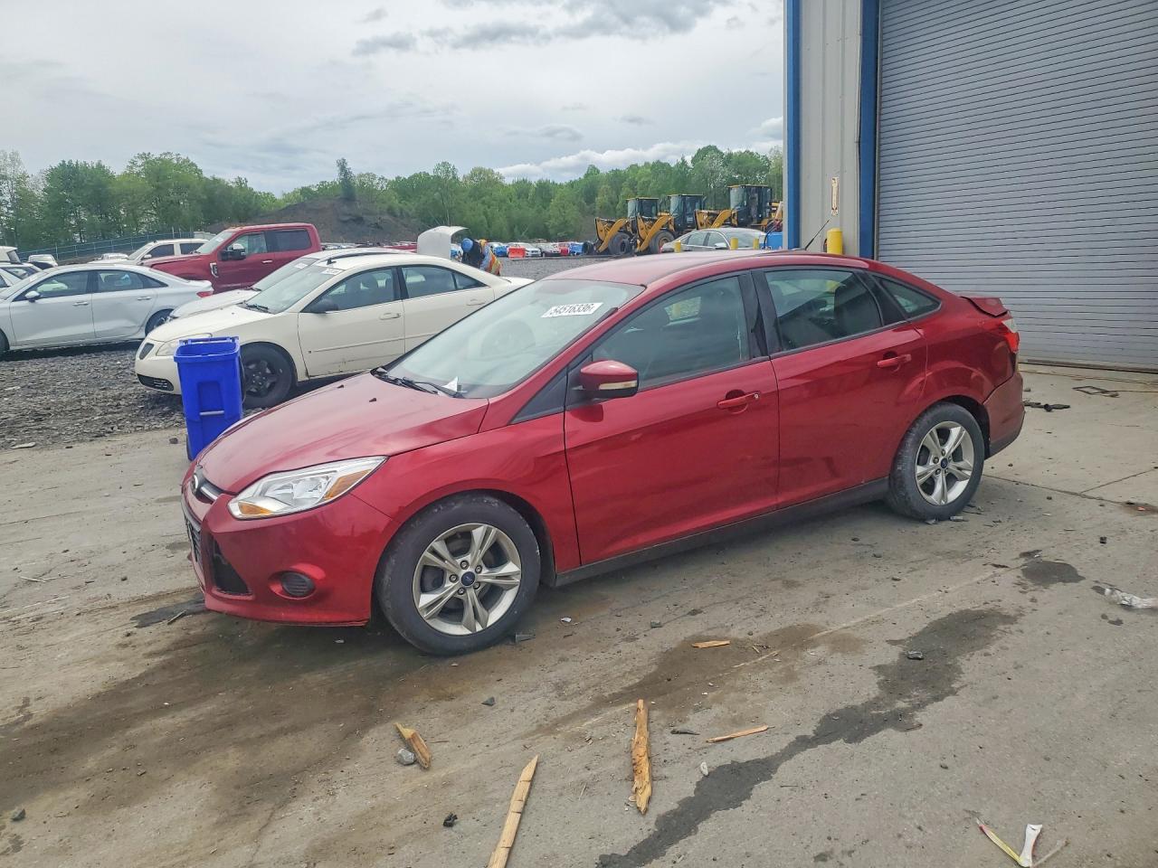 2014 Ford Focus Se Burgundy vin: 1FADP3F20EL243522
