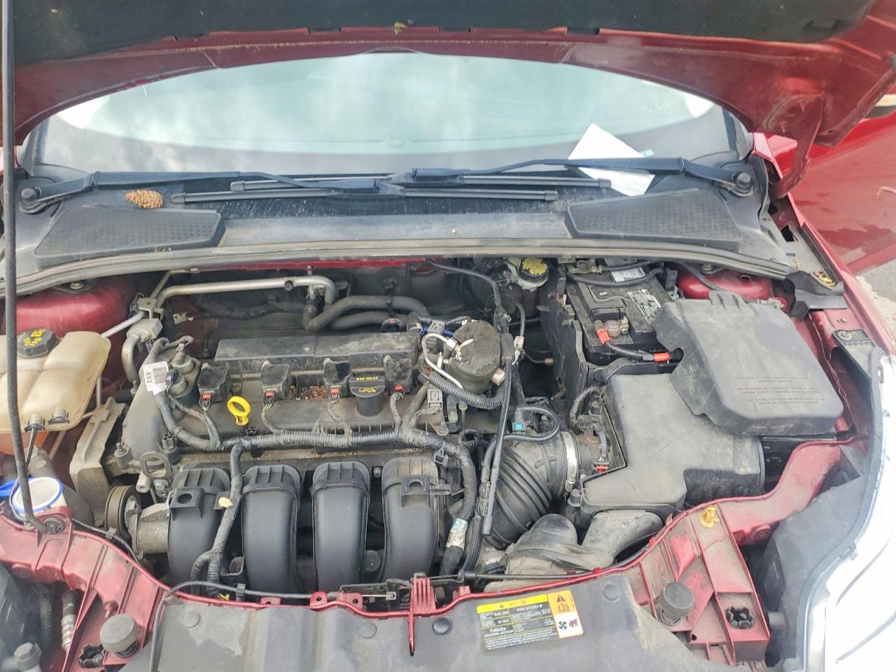2014 Ford Focus Se Burgundy vin: 1FADP3F20EL243522