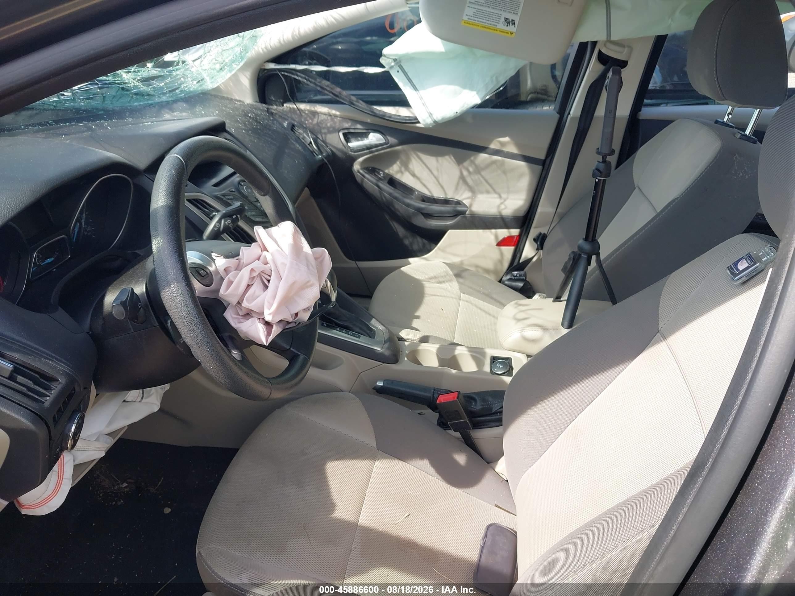 2014 Ford Focus Se Gray vin: 1FADP3F20EL245481