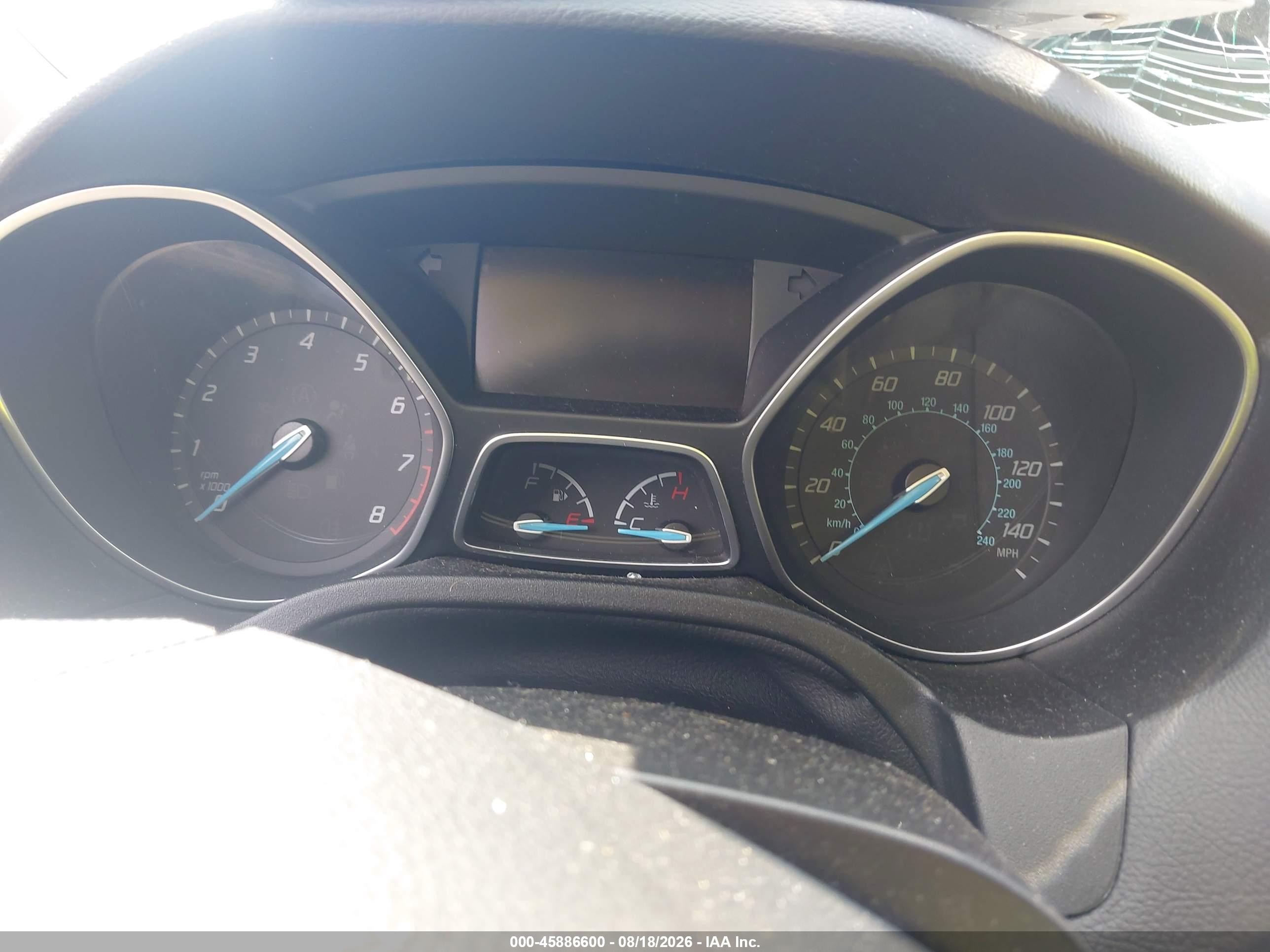 2014 Ford Focus Se Gray vin: 1FADP3F20EL245481