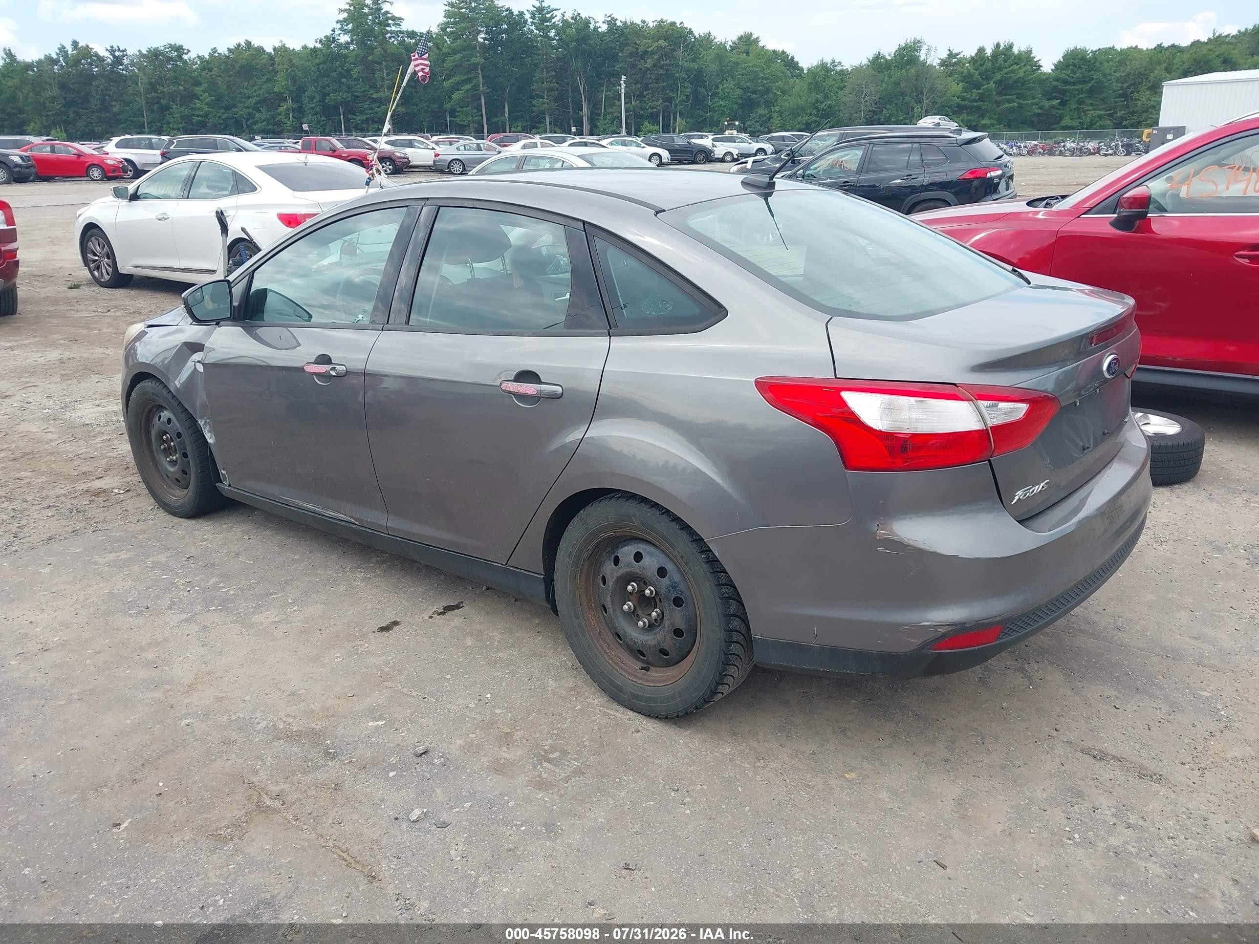 2014 Ford Focus Se Gray vin: 1FADP3F20EL250793