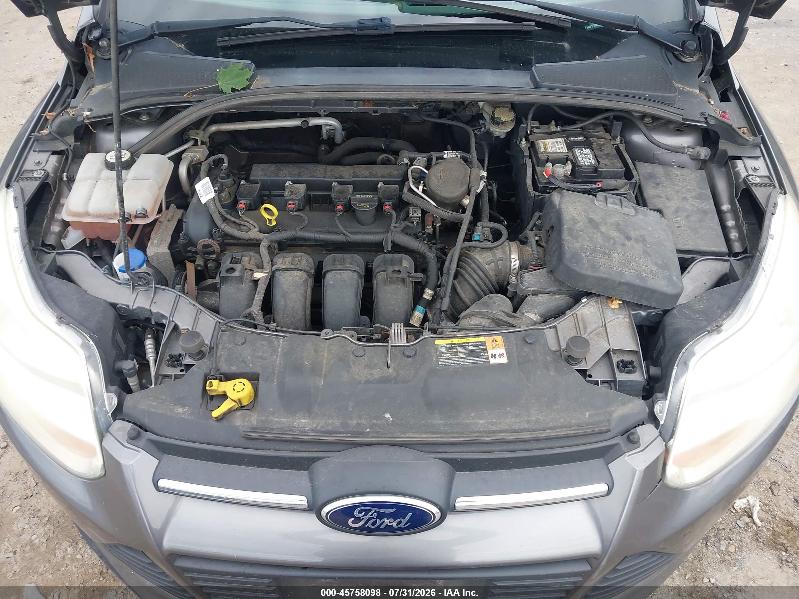 2014 Ford Focus Se Gray vin: 1FADP3F20EL250793