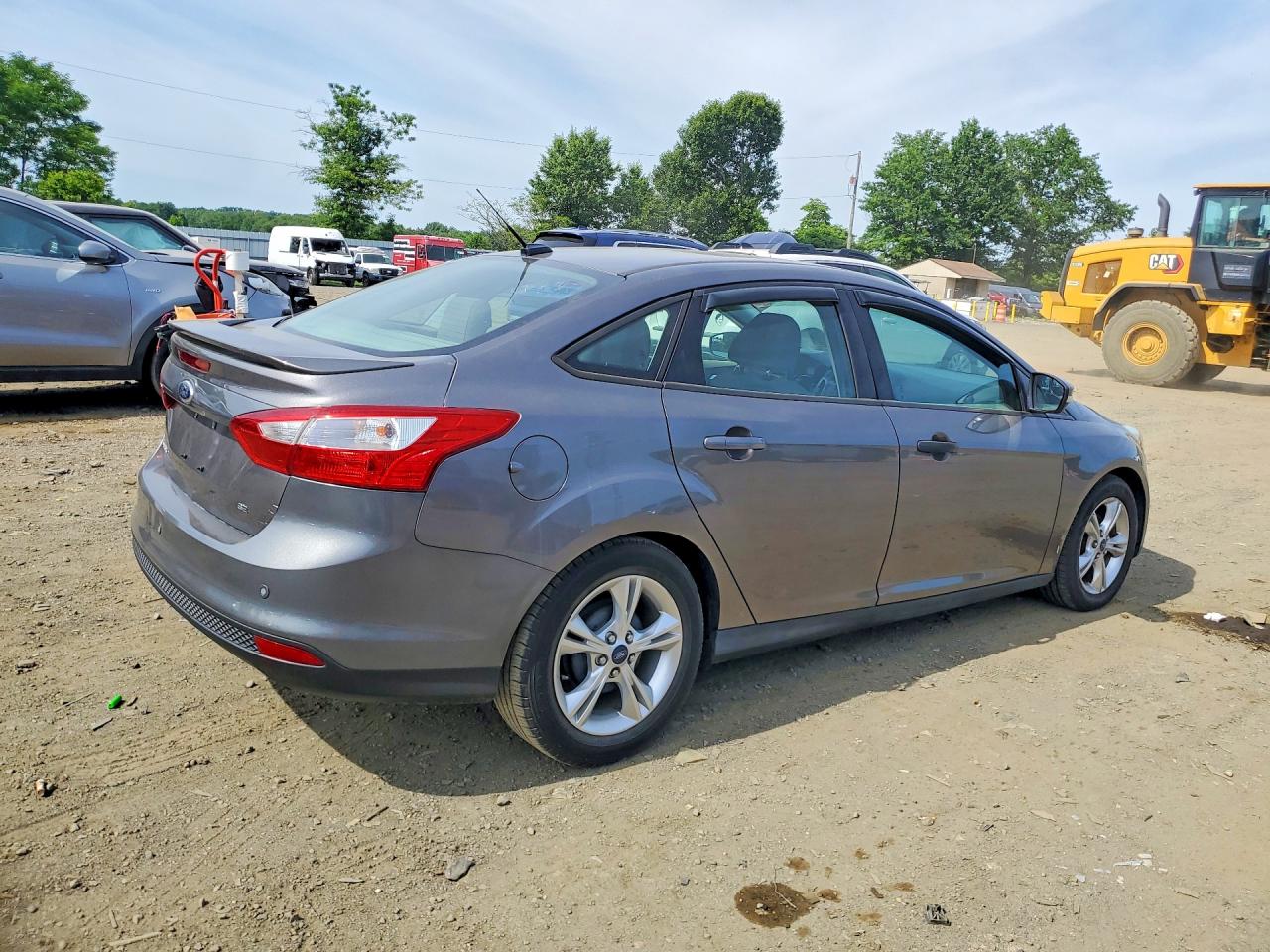 2014 Ford Focus Se Gray vin: 1FADP3F20EL251233
