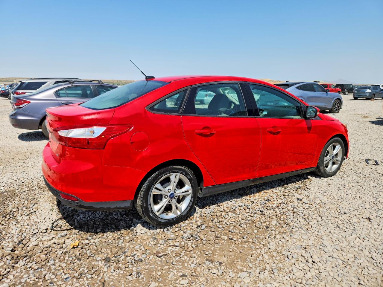2014 Ford Focus Se Red vin: 1FADP3F20EL266623