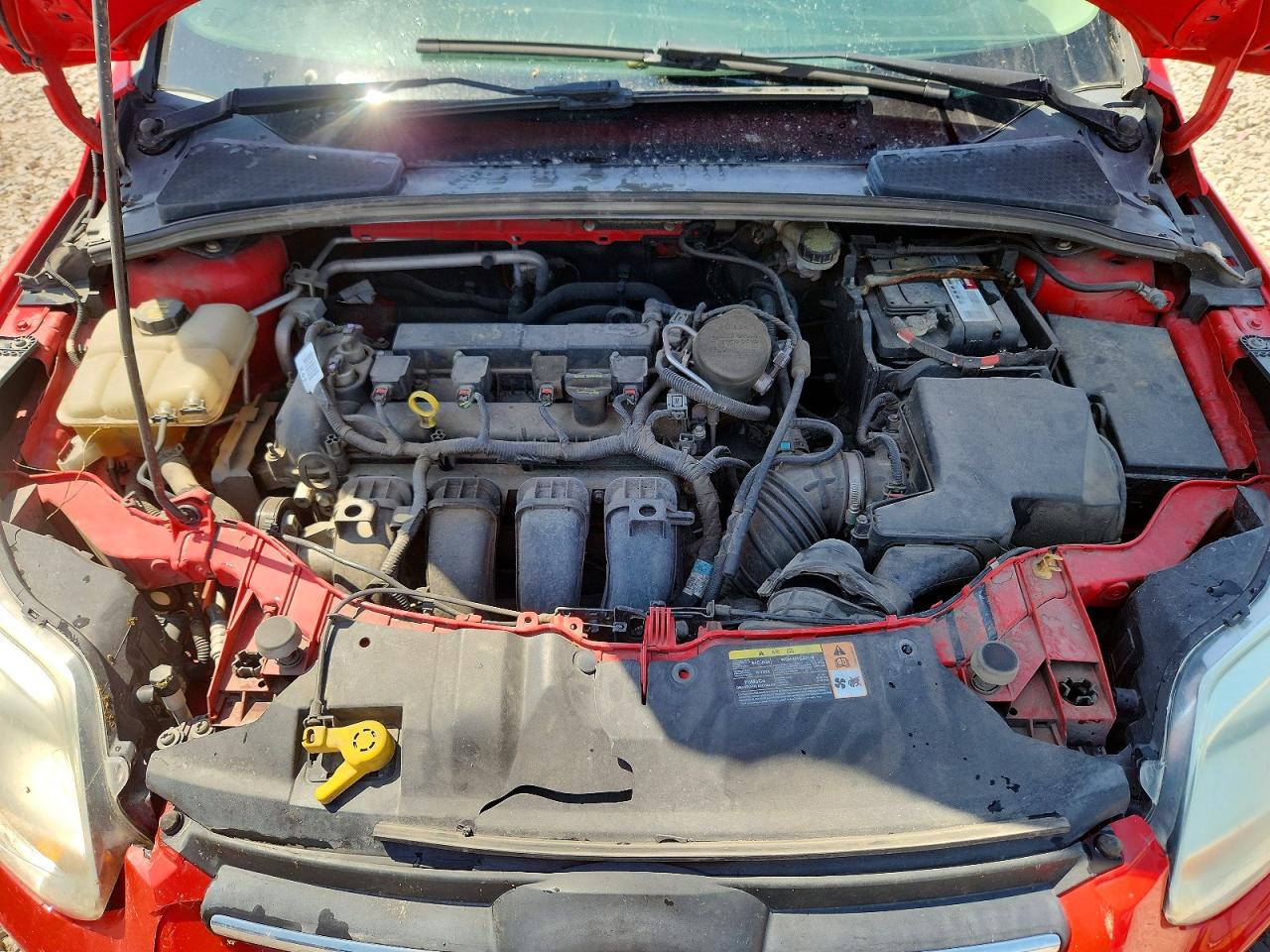 2014 Ford Focus Se Red vin: 1FADP3F20EL266623