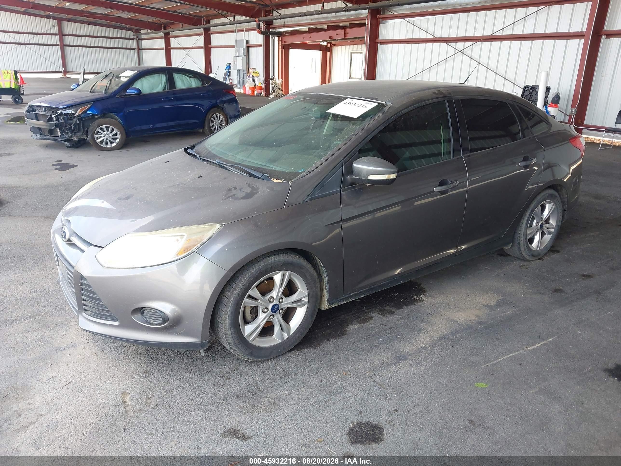 2014 Ford Focus Se Gray vin: 1FADP3F20EL272485