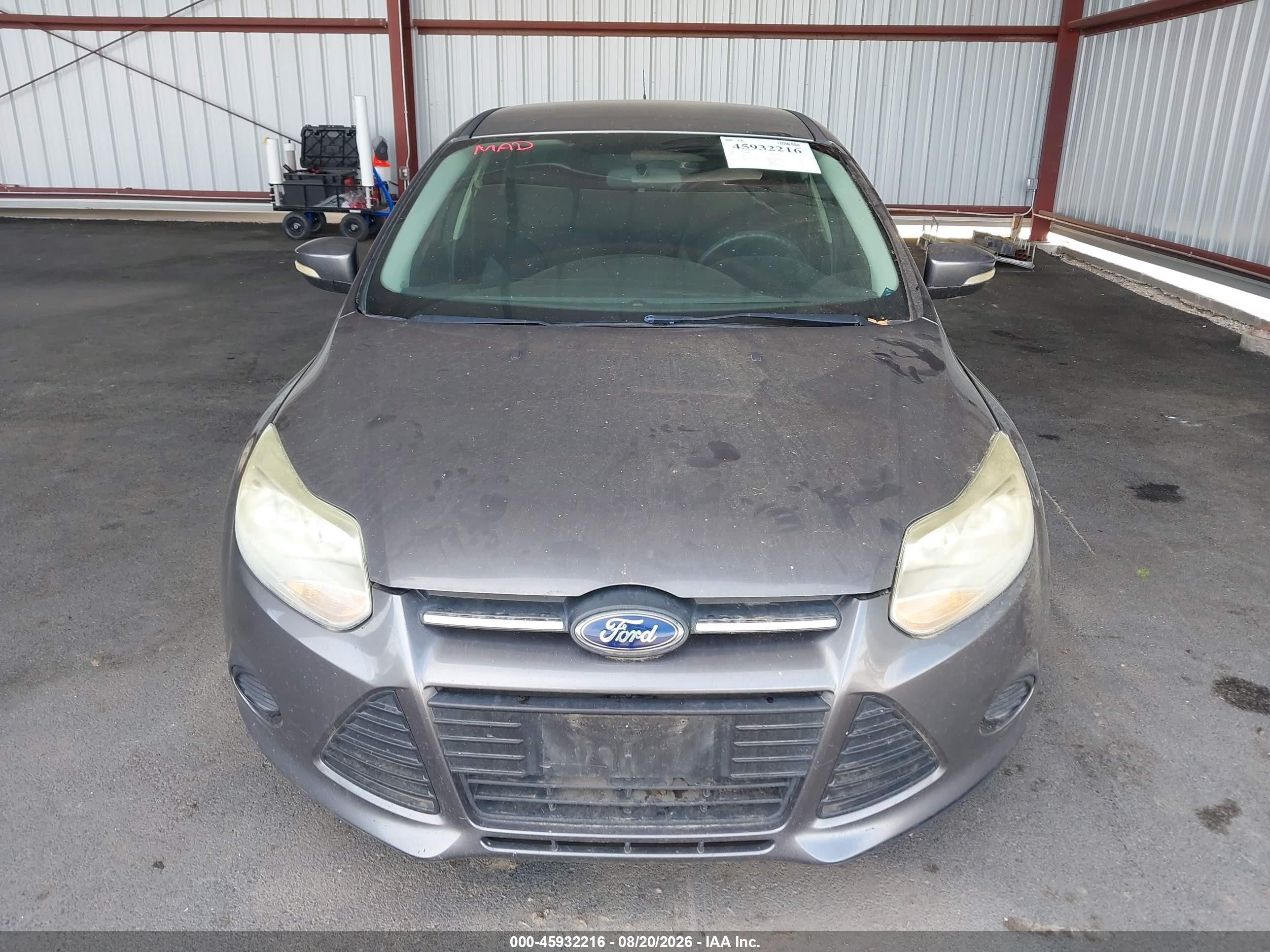 2014 Ford Focus Se Gray vin: 1FADP3F20EL272485