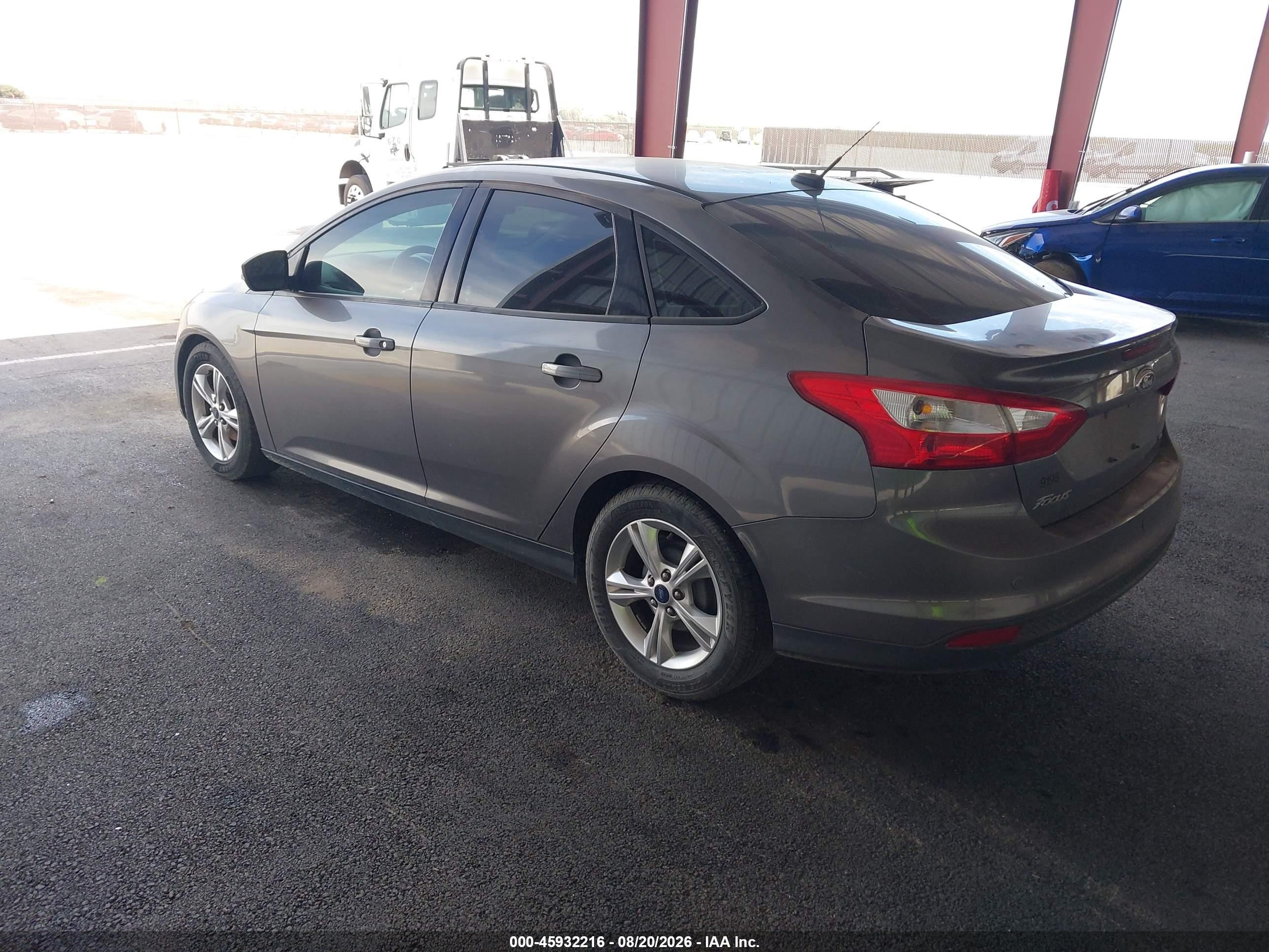 2014 Ford Focus Se Gray vin: 1FADP3F20EL272485