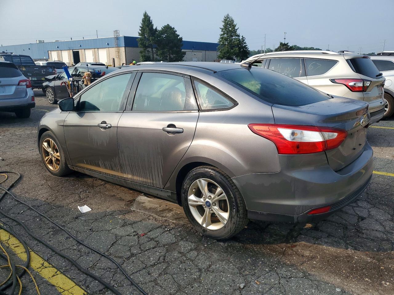 2014 Ford Focus Se Gray vin: 1FADP3F20EL275791
