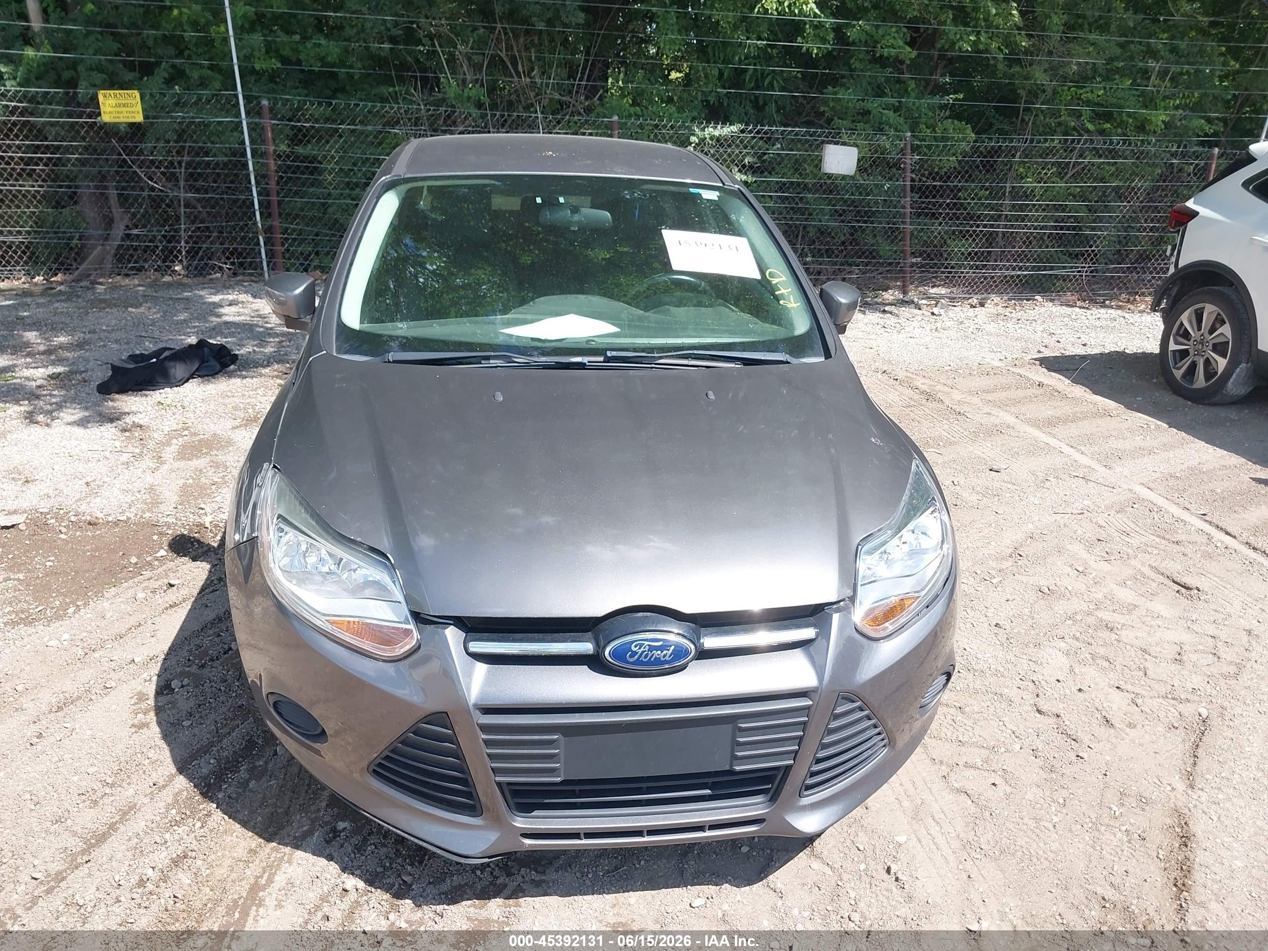 2014 Ford Focus Se Gray vin: 1FADP3F20EL280912