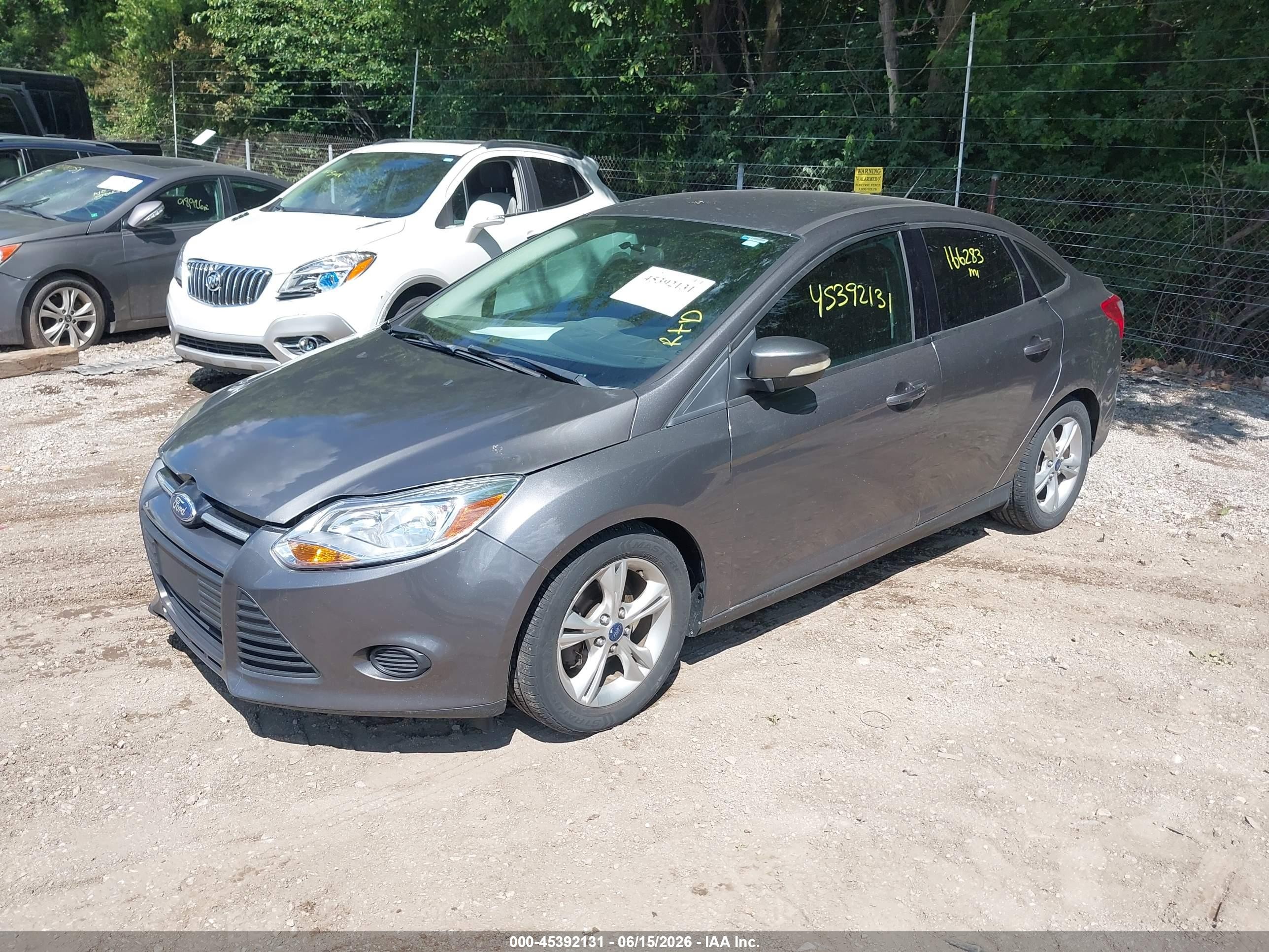 2014 Ford Focus Se Gray vin: 1FADP3F20EL280912