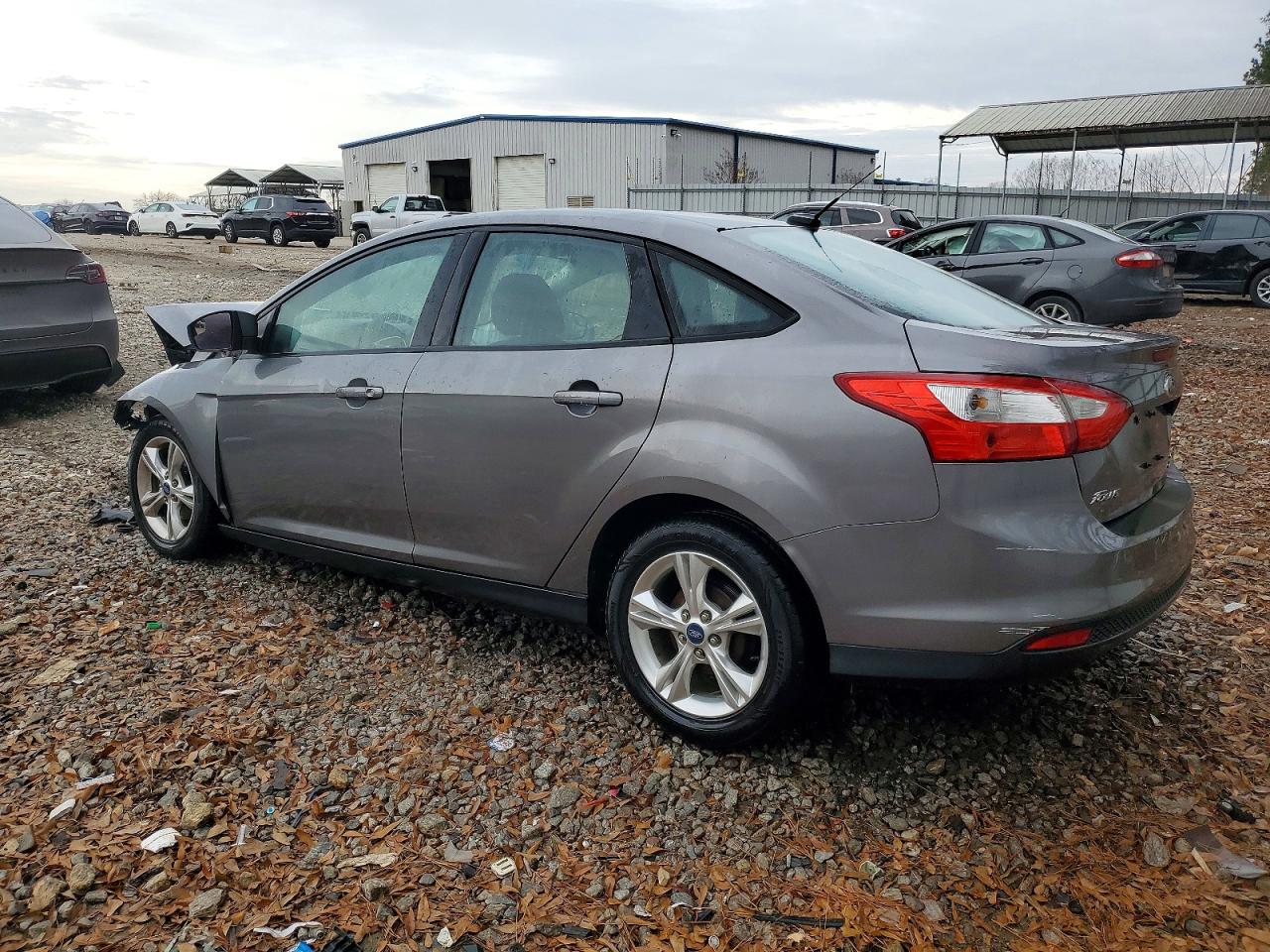 2014 Ford Focus Se Gray vin: 1FADP3F20EL287715