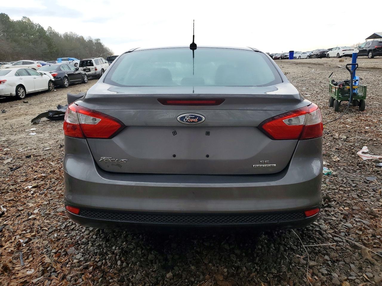 2014 Ford Focus Se Gray vin: 1FADP3F20EL287715