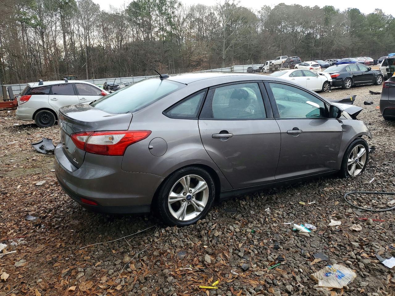 2014 Ford Focus Se Gray vin: 1FADP3F20EL287715