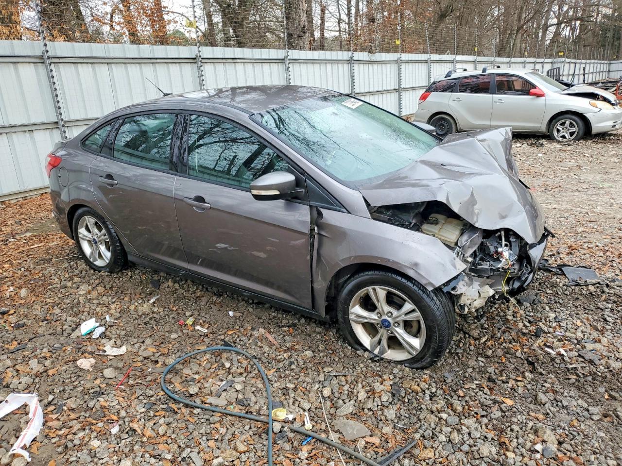 2014 Ford Focus Se Gray vin: 1FADP3F20EL287715
