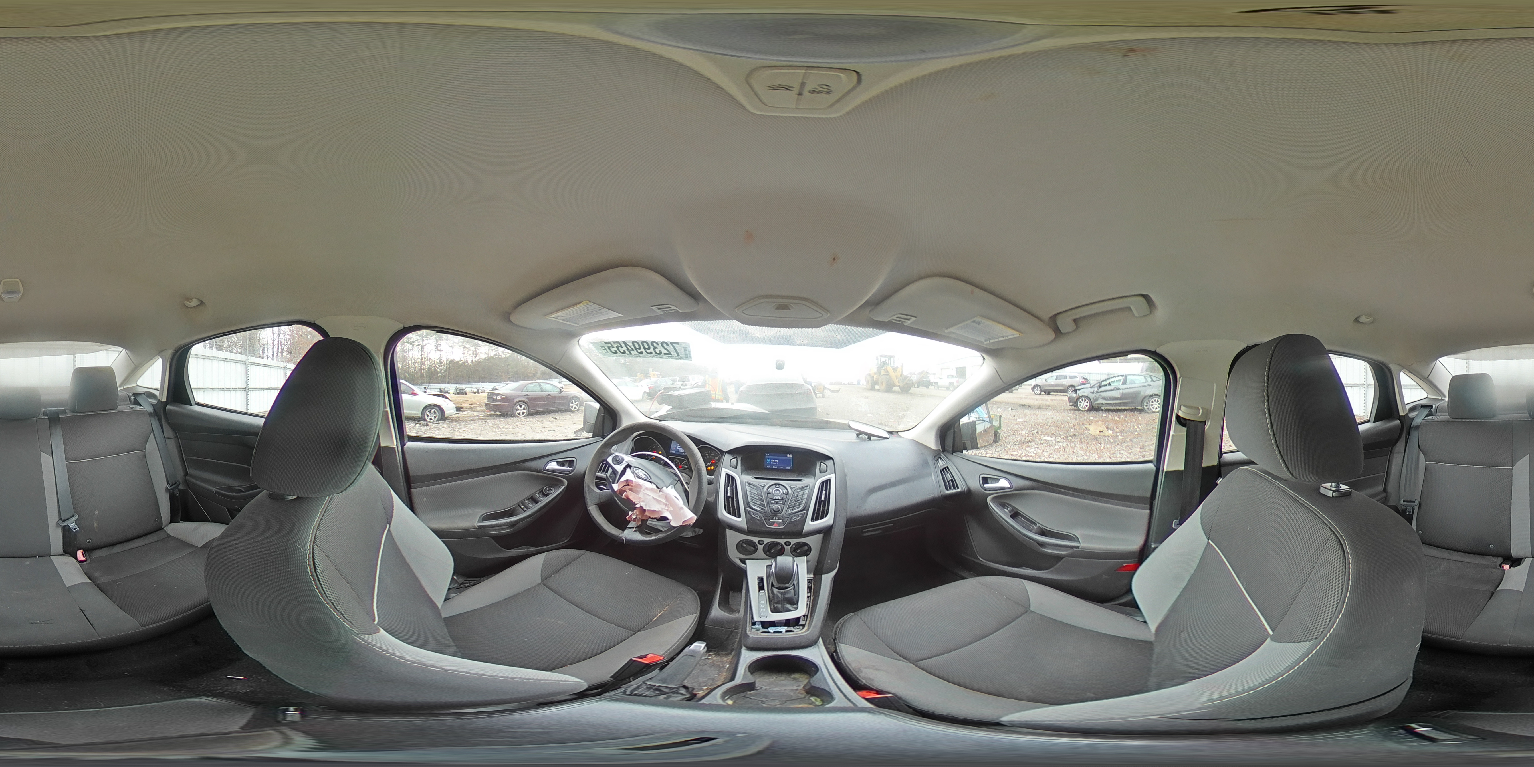 2014 Ford Focus Se Gray vin: 1FADP3F20EL287715