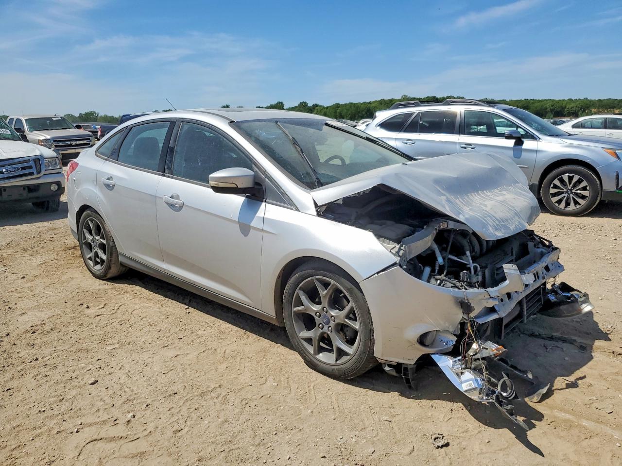 2014 Ford Focus Se Silver vin: 1FADP3F20EL288637