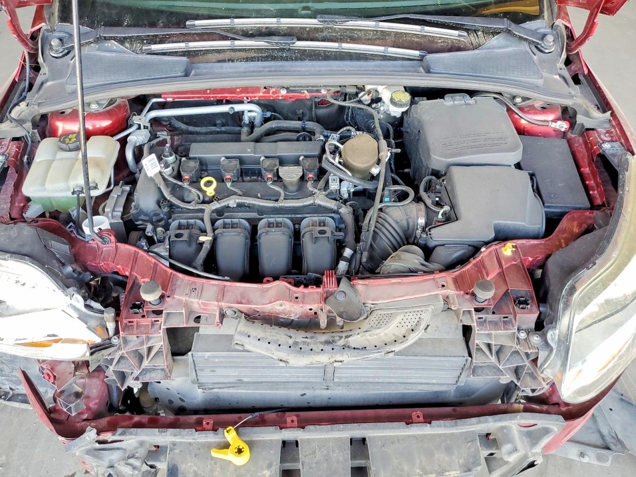 2014 Ford Focus Se Red vin: 1FADP3F20EL300401