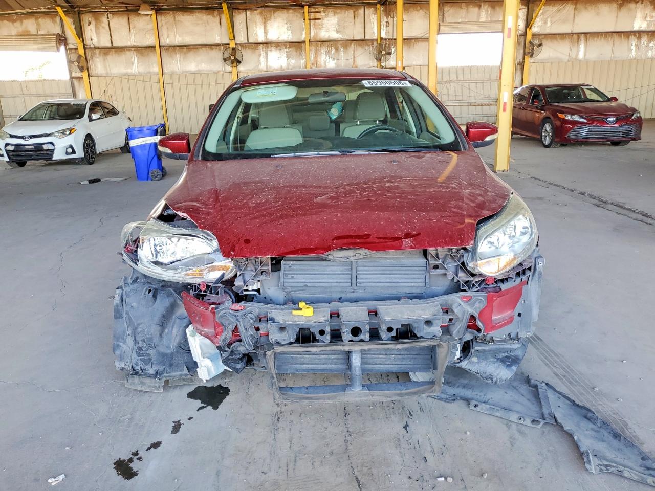 2014 Ford Focus Se Red vin: 1FADP3F20EL300401