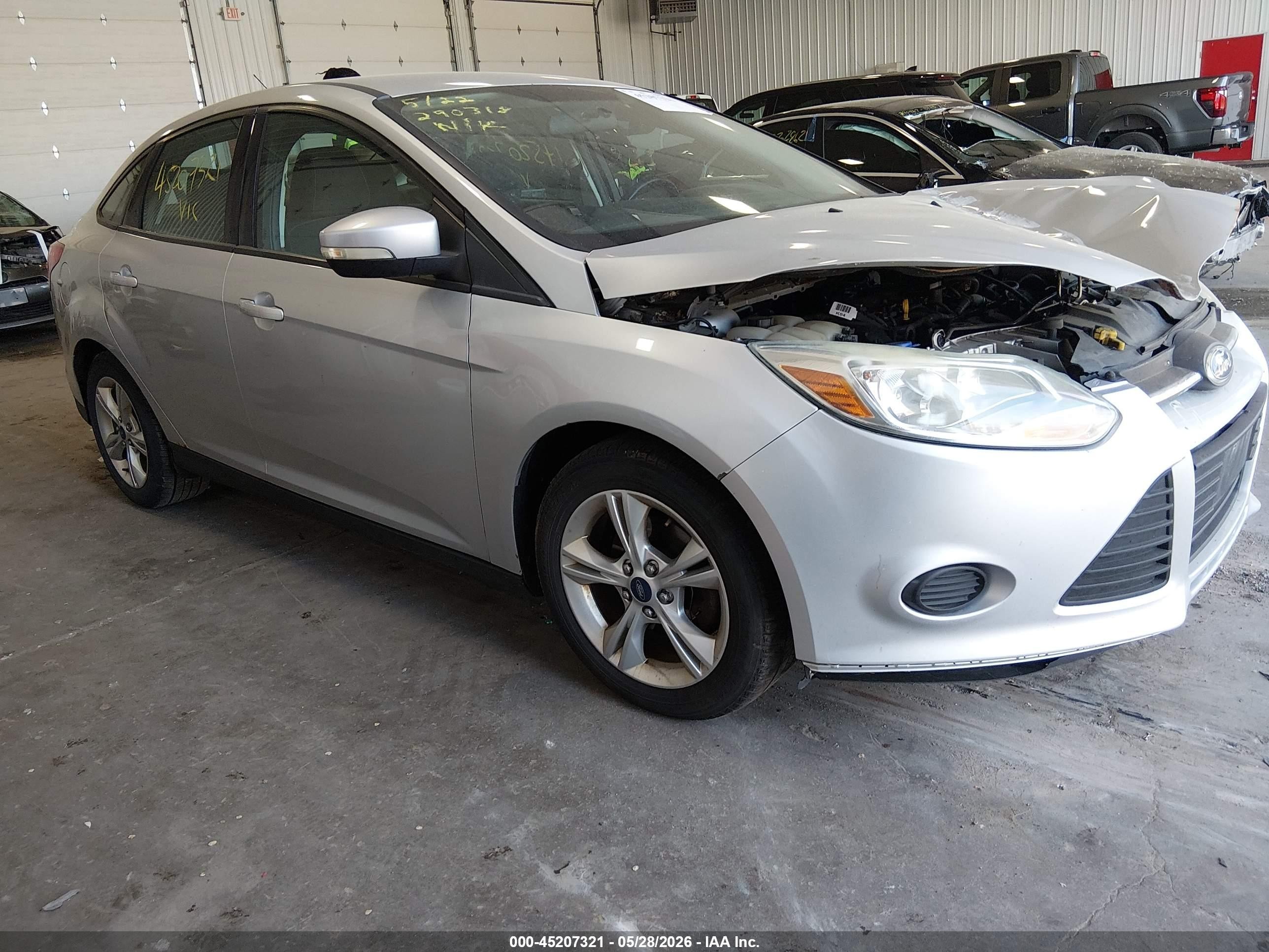 2014 Ford Focus Se Silver vin: 1FADP3F20EL311544
