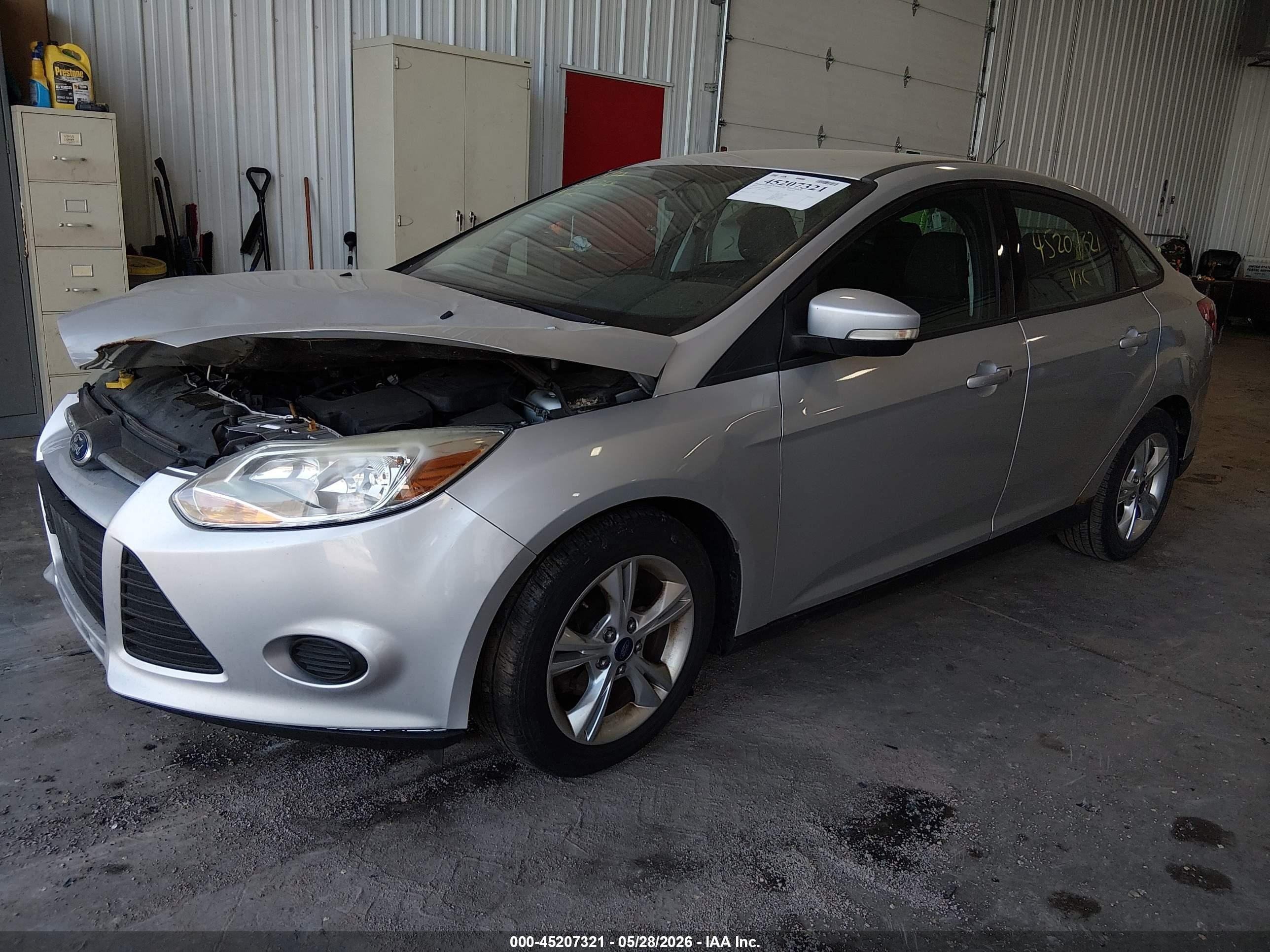 2014 Ford Focus Se Silver vin: 1FADP3F20EL311544
