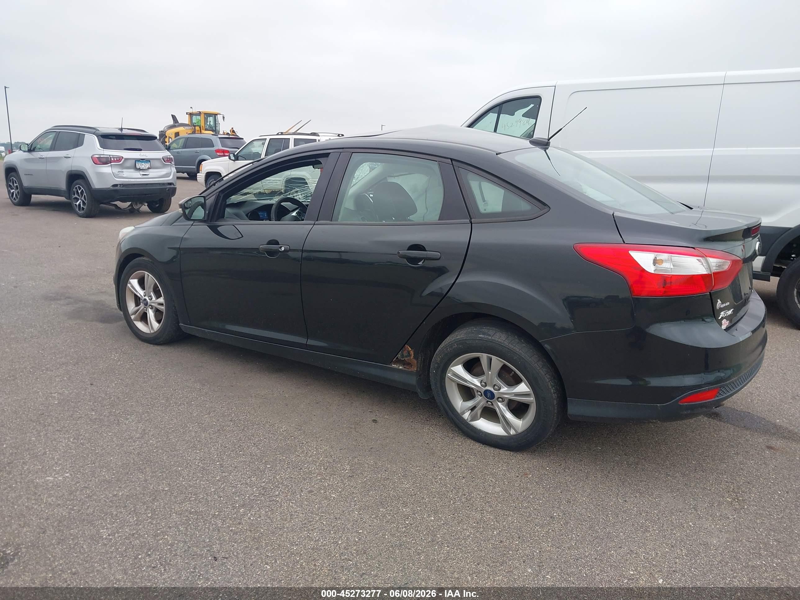 2014 Ford Focus Se Black vin: 1FADP3F20EL318042
