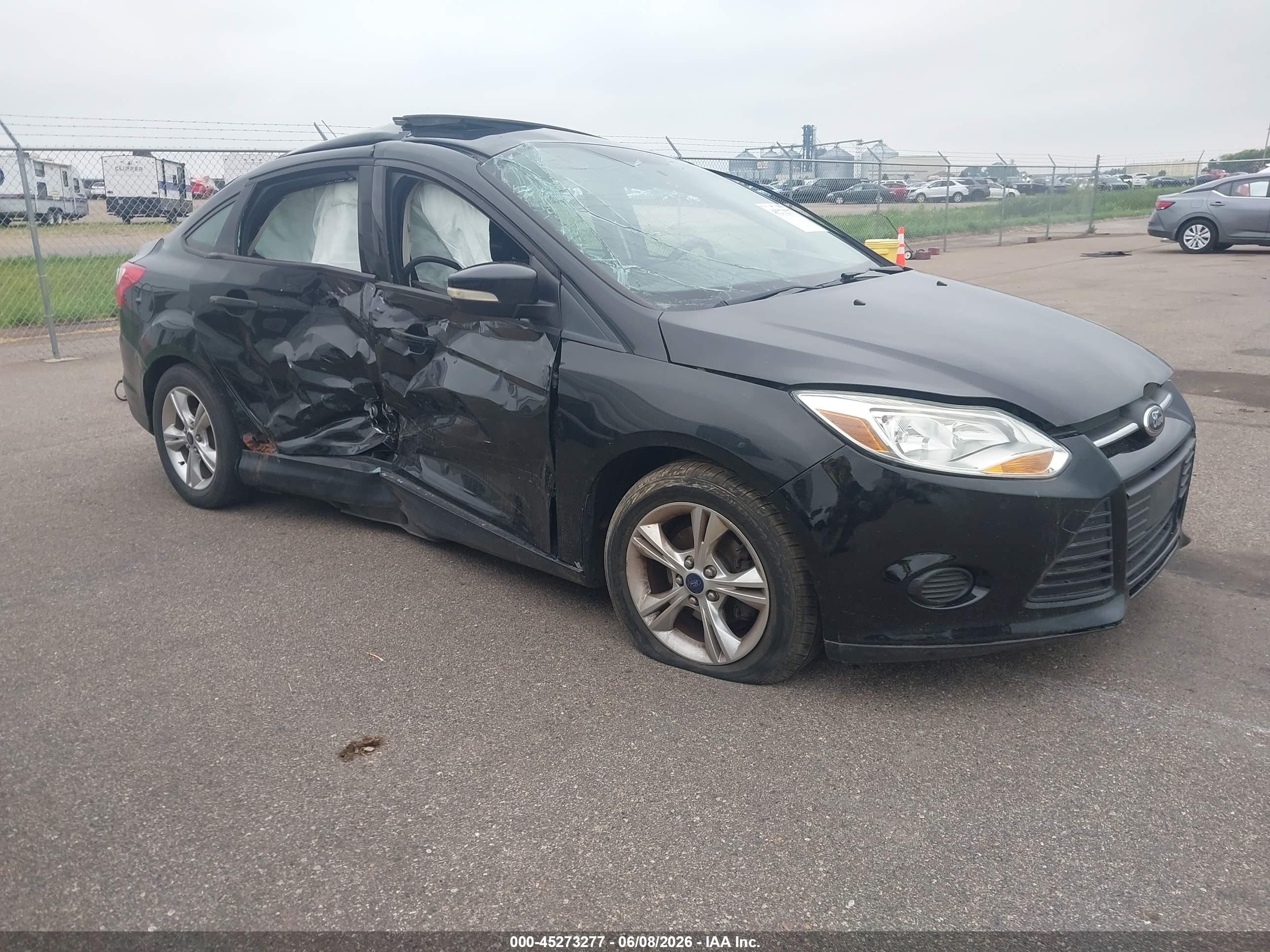 2014 Ford Focus Se Black vin: 1FADP3F20EL318042