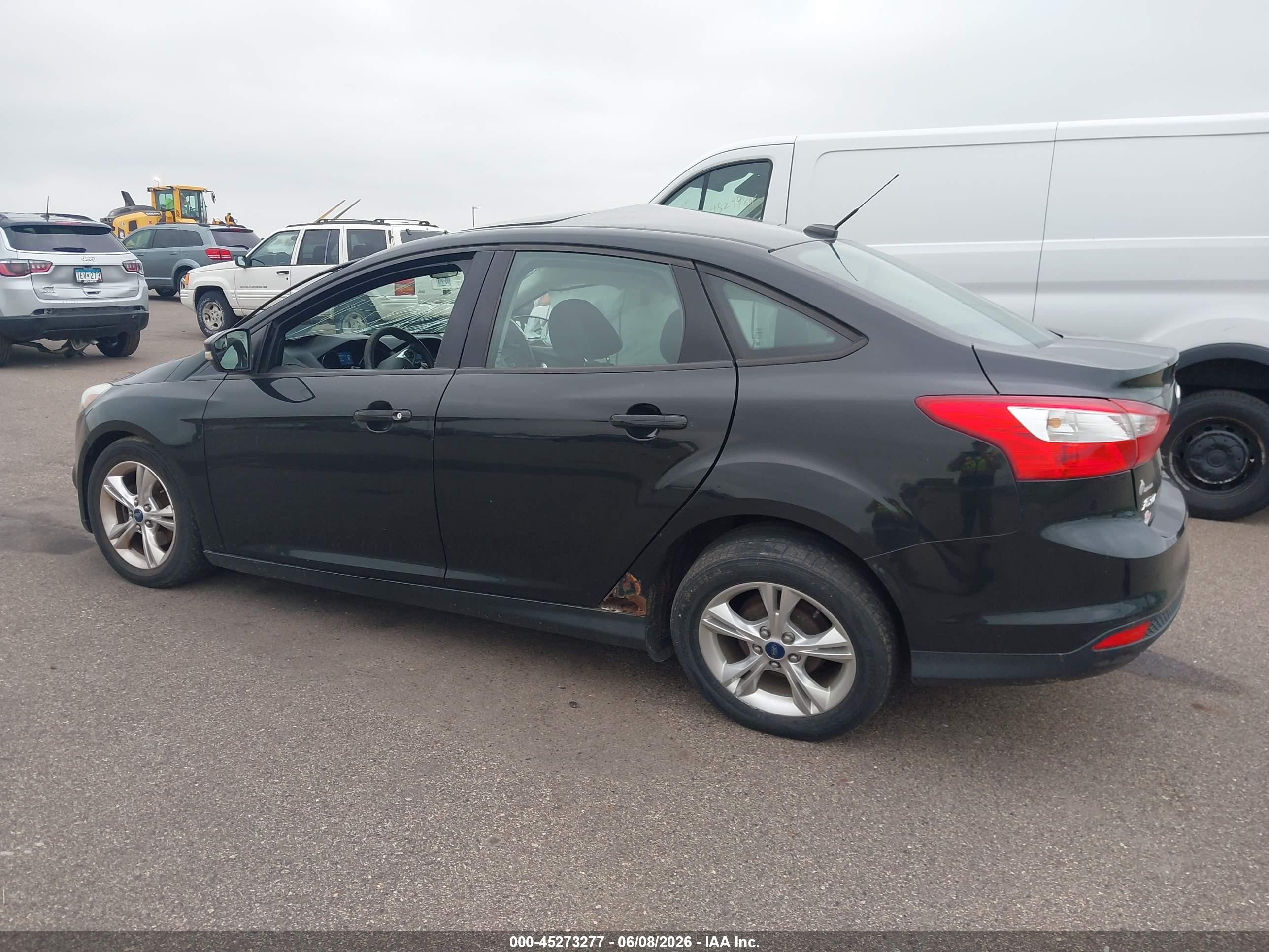 2014 Ford Focus Se Black vin: 1FADP3F20EL318042