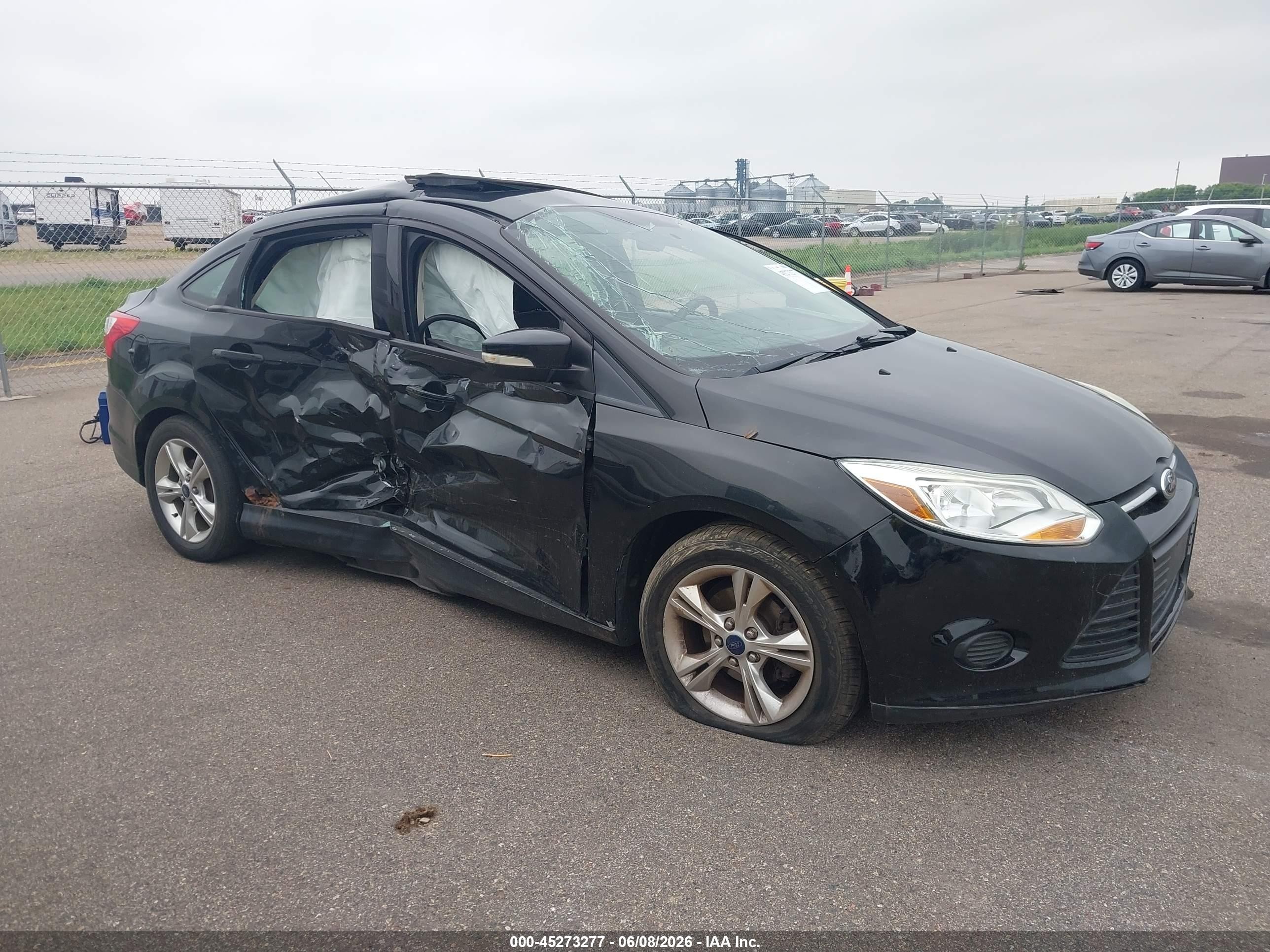 2014 Ford Focus Se Black vin: 1FADP3F20EL318042